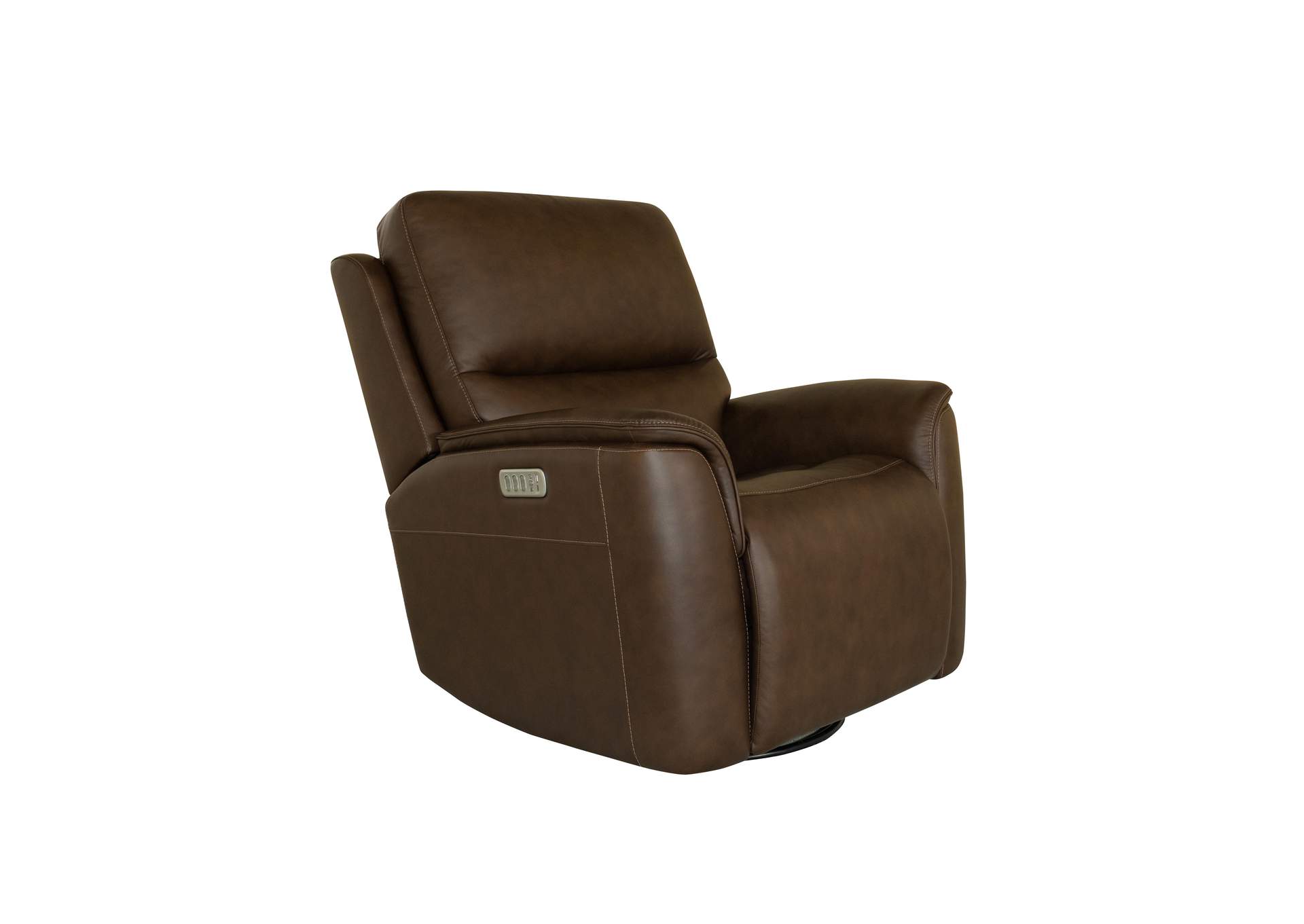 Henry Power Swivel Gliding Recliner with Power Headrest, Lumbar, Heat & Massage image 1