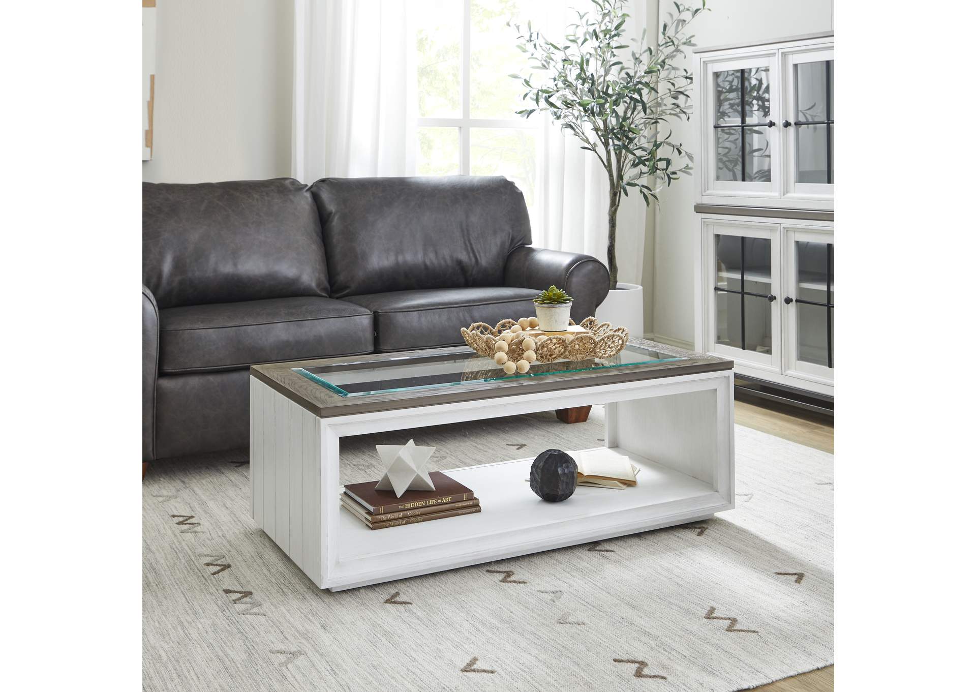 Melody Rectangular Coffee Table with Casters image 5