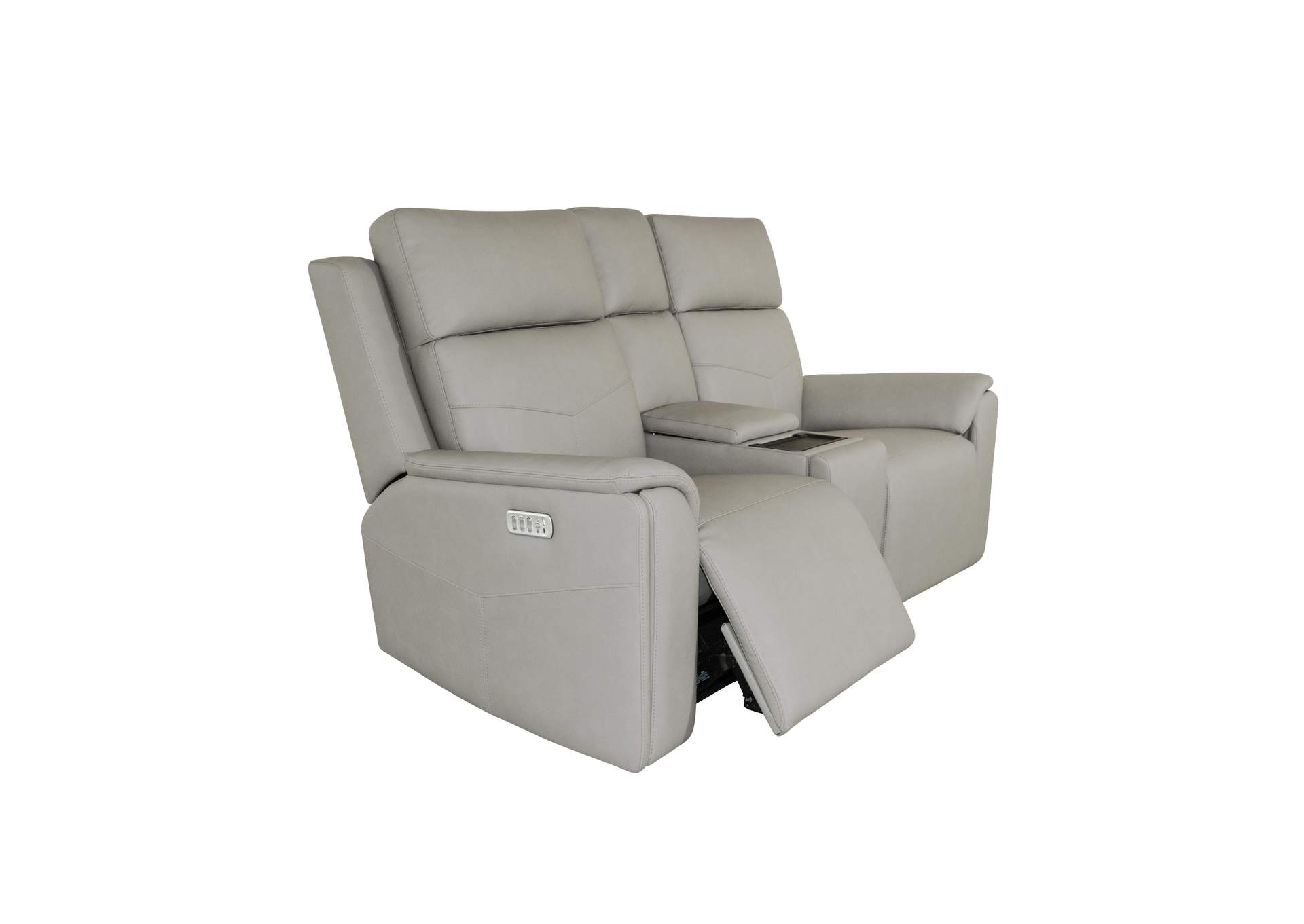Vernon Power Reclining Loveseat with Console, Power Headrests, Lumbar, Heat & Massage image 6
