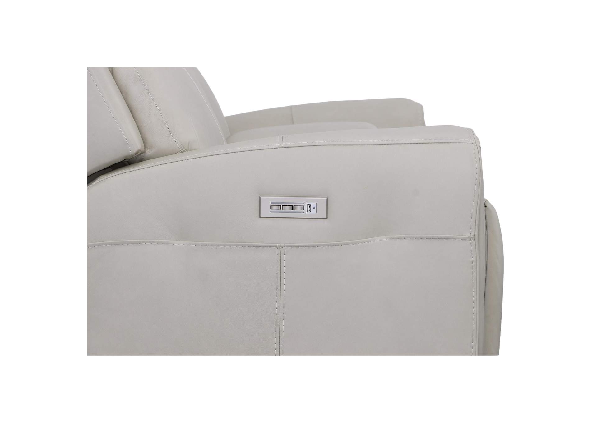 Barnett Power Reclining Loveseat with Console, Power Headrests & Lumbar image 7