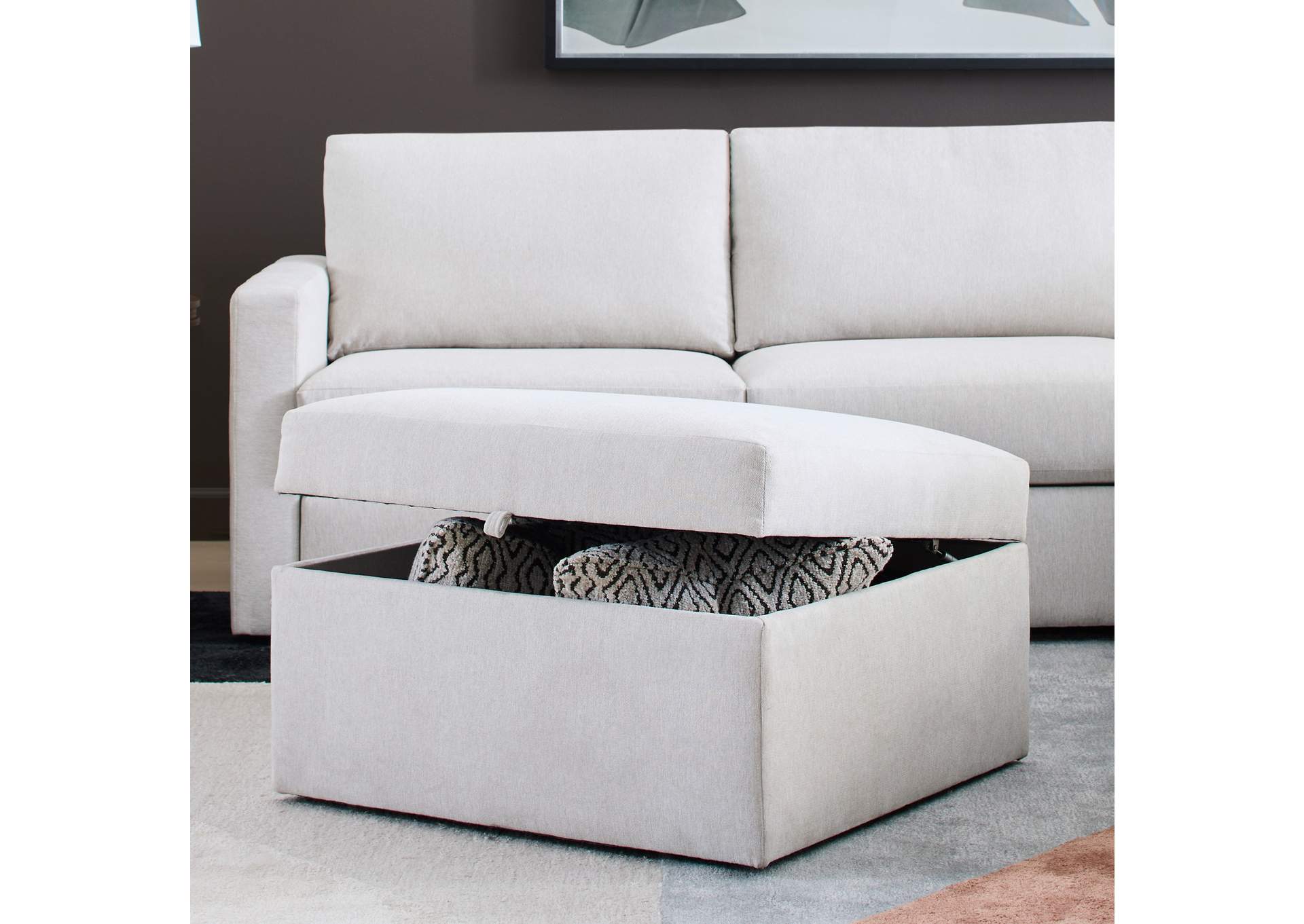 Flex Square Storage Ottoman image 5