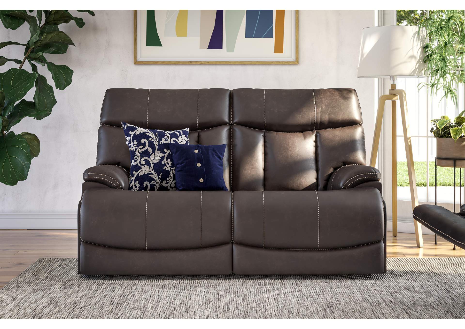 Clive Power Reclining Loveseat with Power Headrests & Lumbar image 9