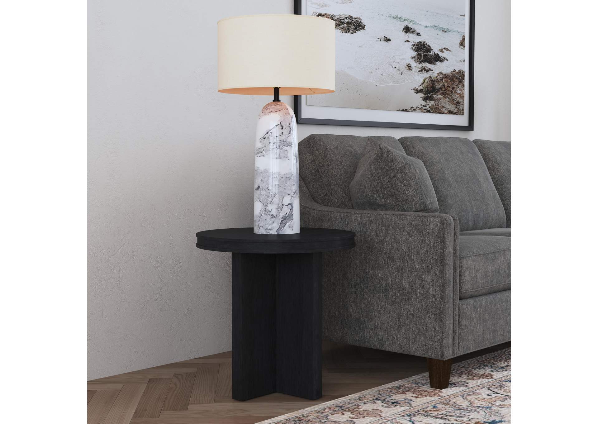 Waterfall Round End Table image 6