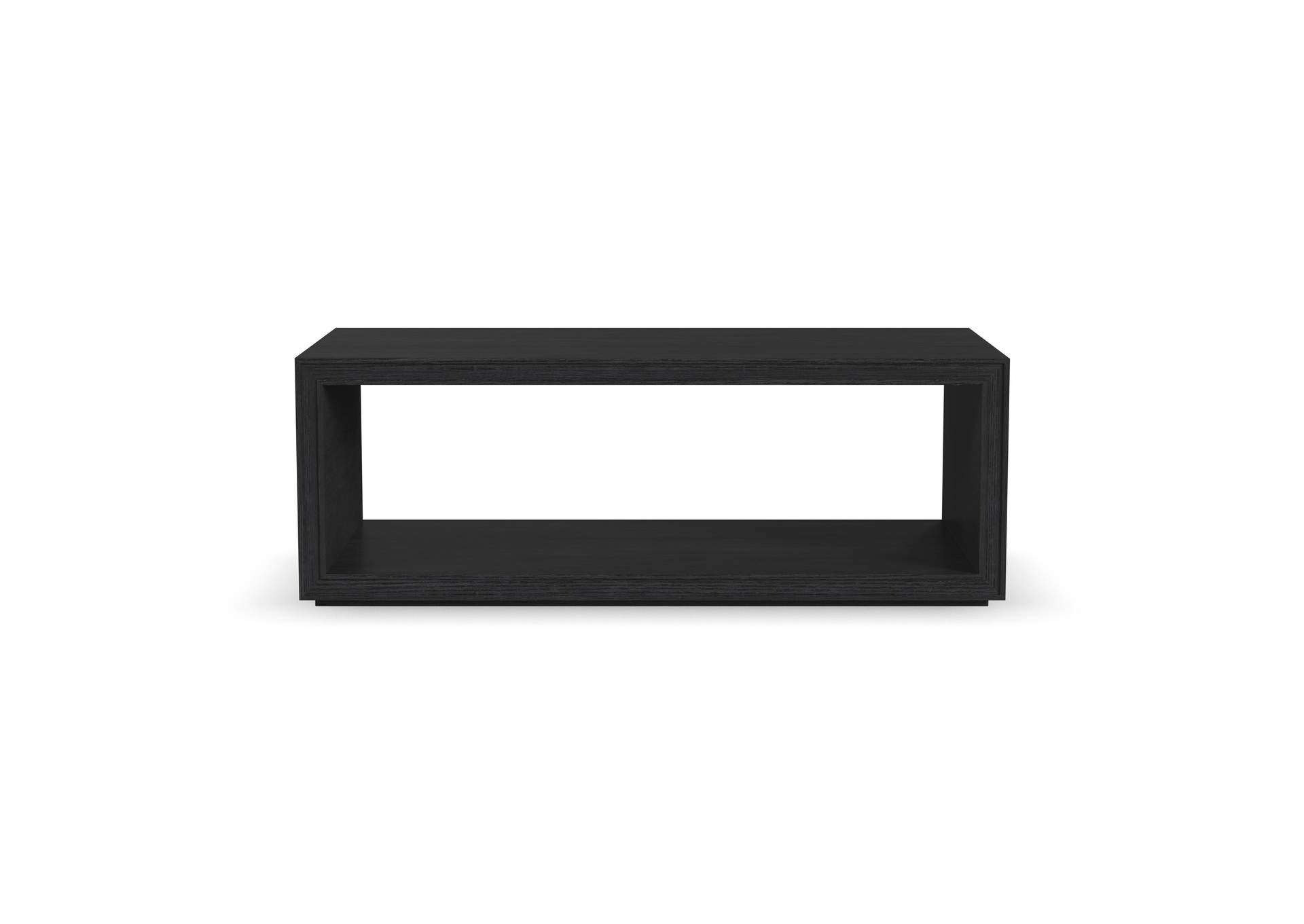 Waterfall Rectangular Coffee Table with Casters image 3