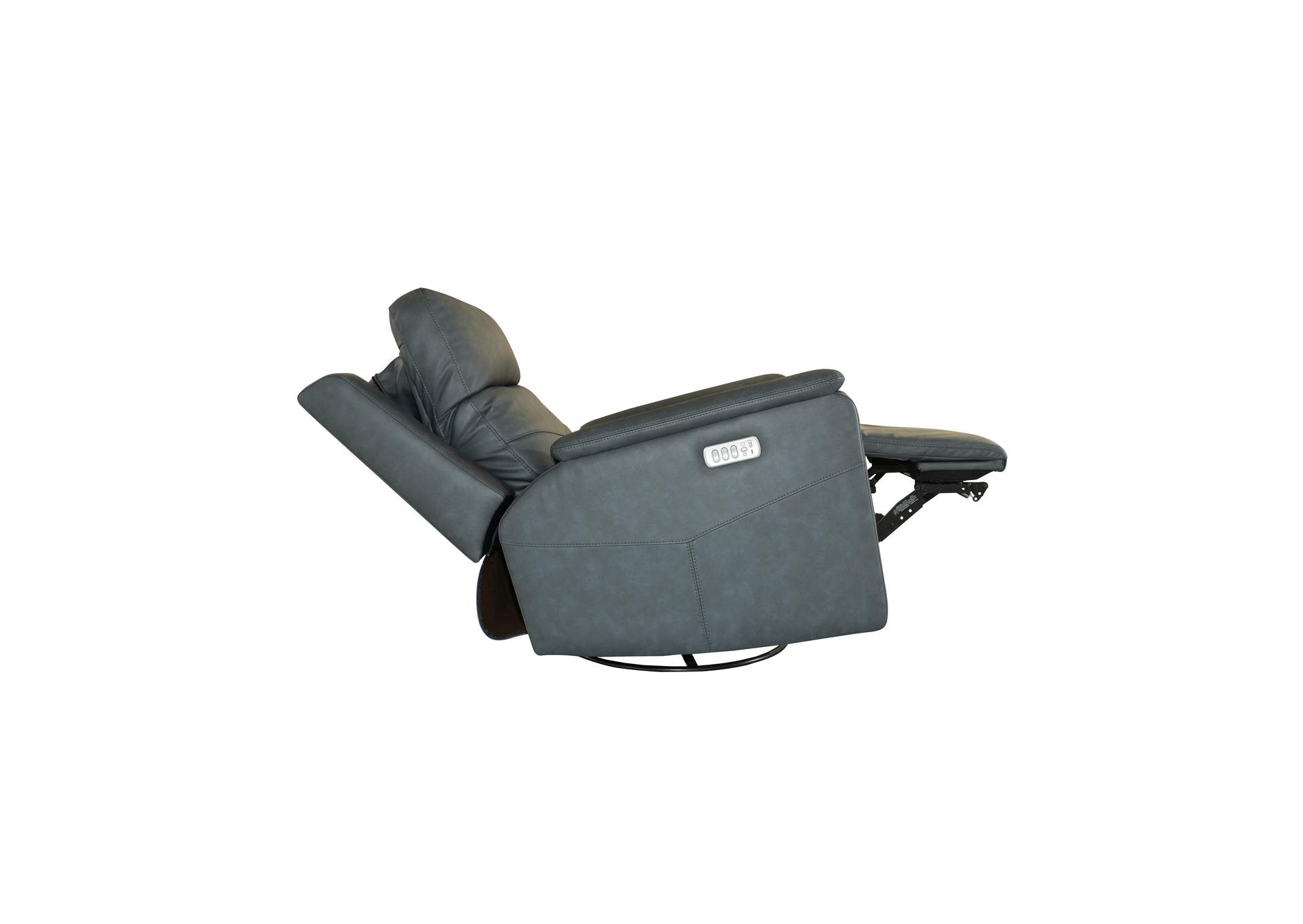 Vernon Power Swivel Gliding Recliner with Power Headrest, Lumbar, Heat & Massage image 4