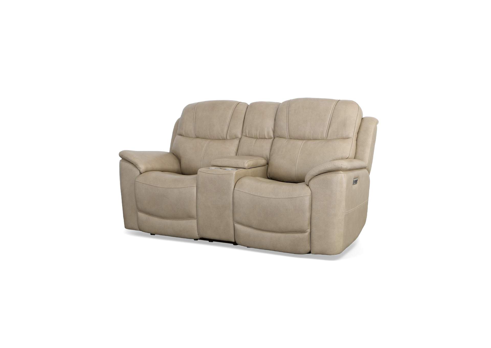 Crew Power Reclining Loveseat with Console, Power Headrests & Lumbar image 1