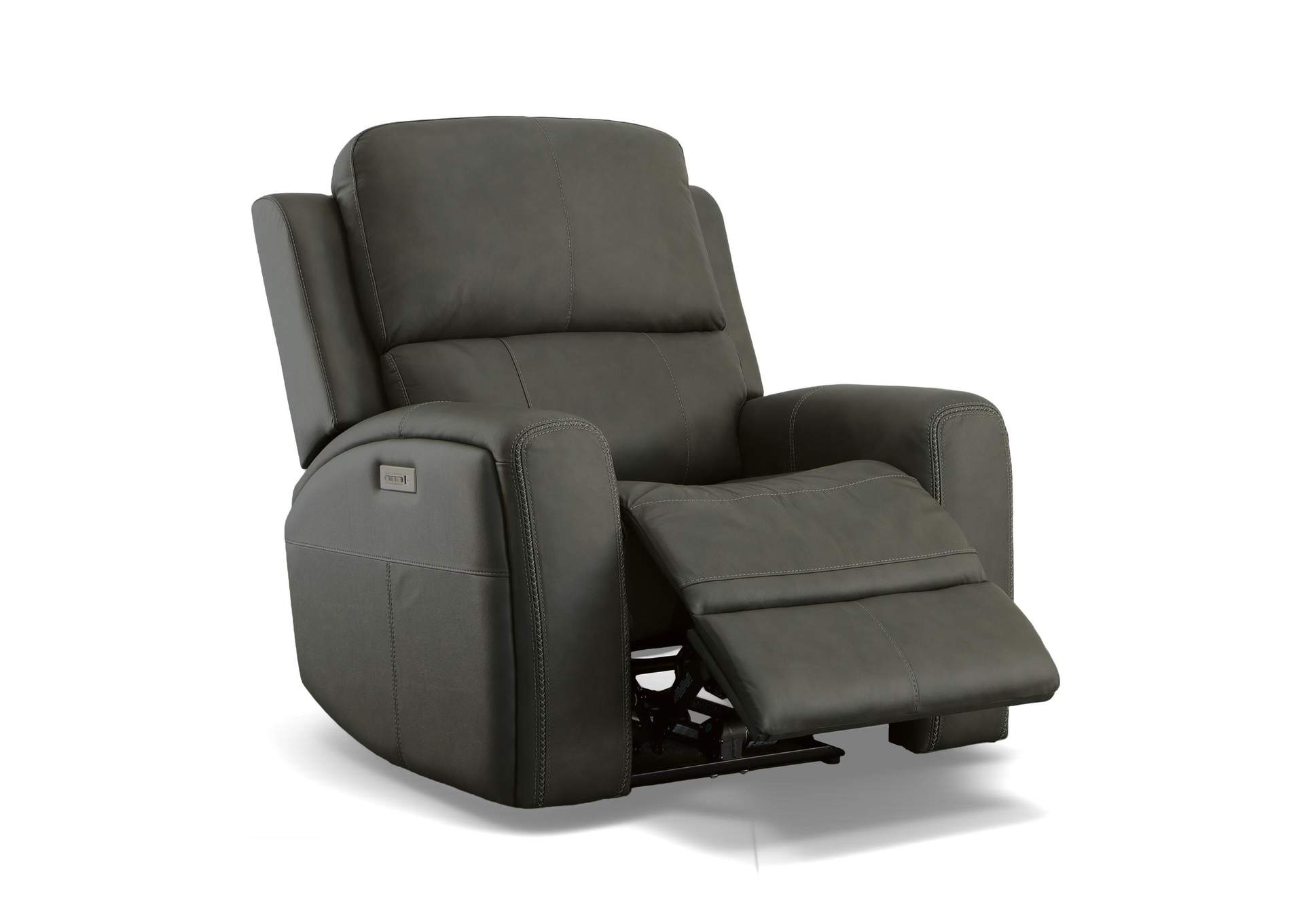 Linden Power Swivel Gliding Recliner with Power Headrest, Lumbar, Heat & Massage image 3