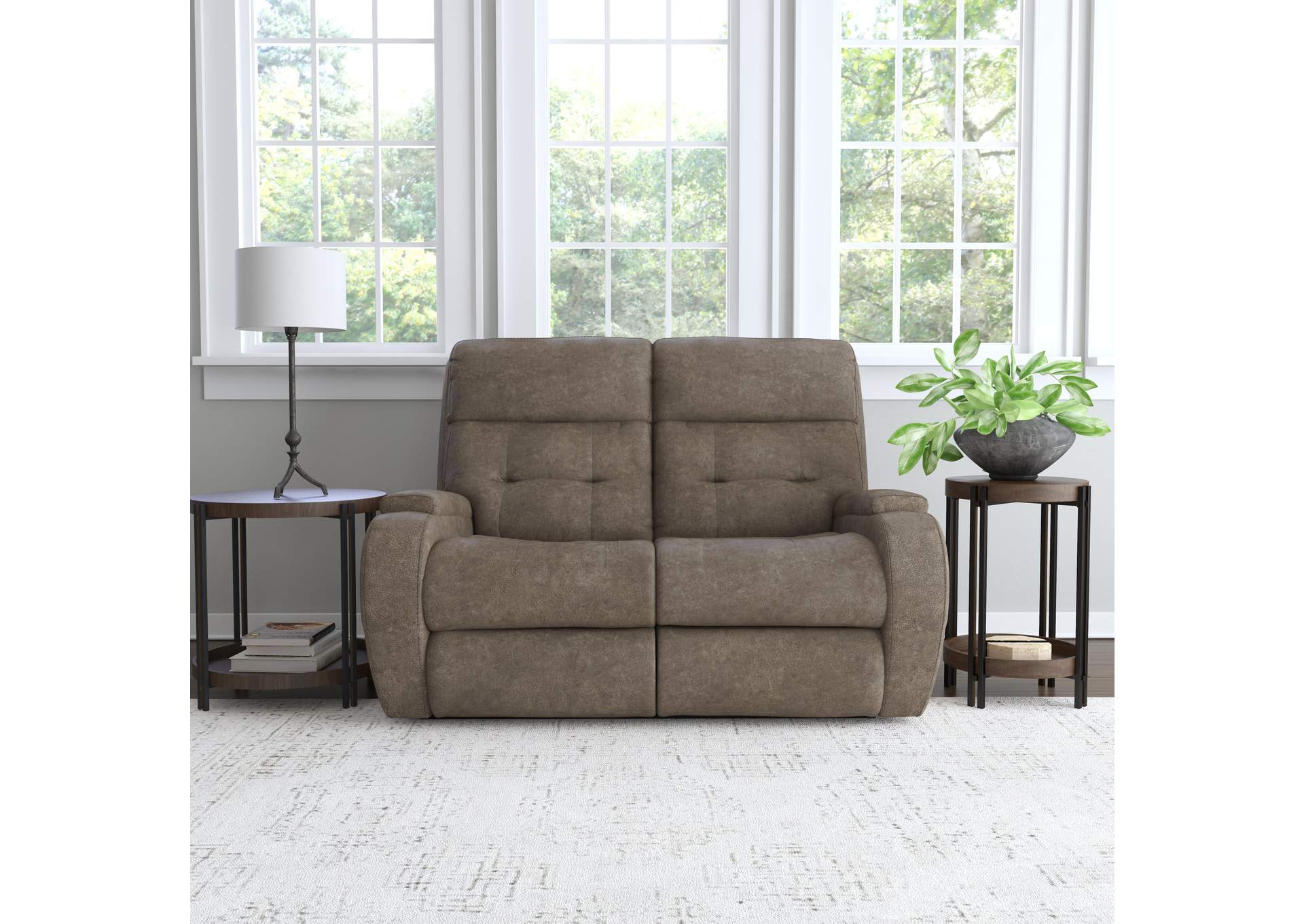 Strait Power Reclining Loveseat with Power Headrests image 10
