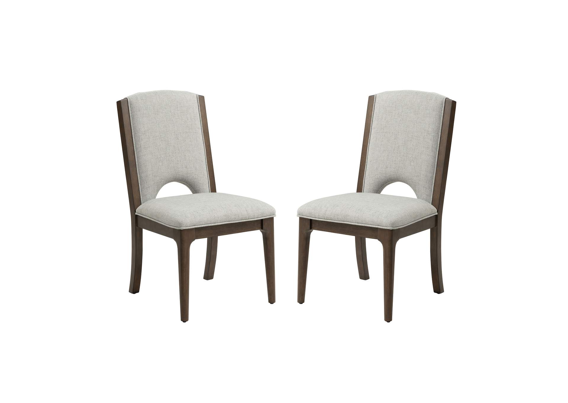 Athens Pair of Upholstered Dining Chairs image 1