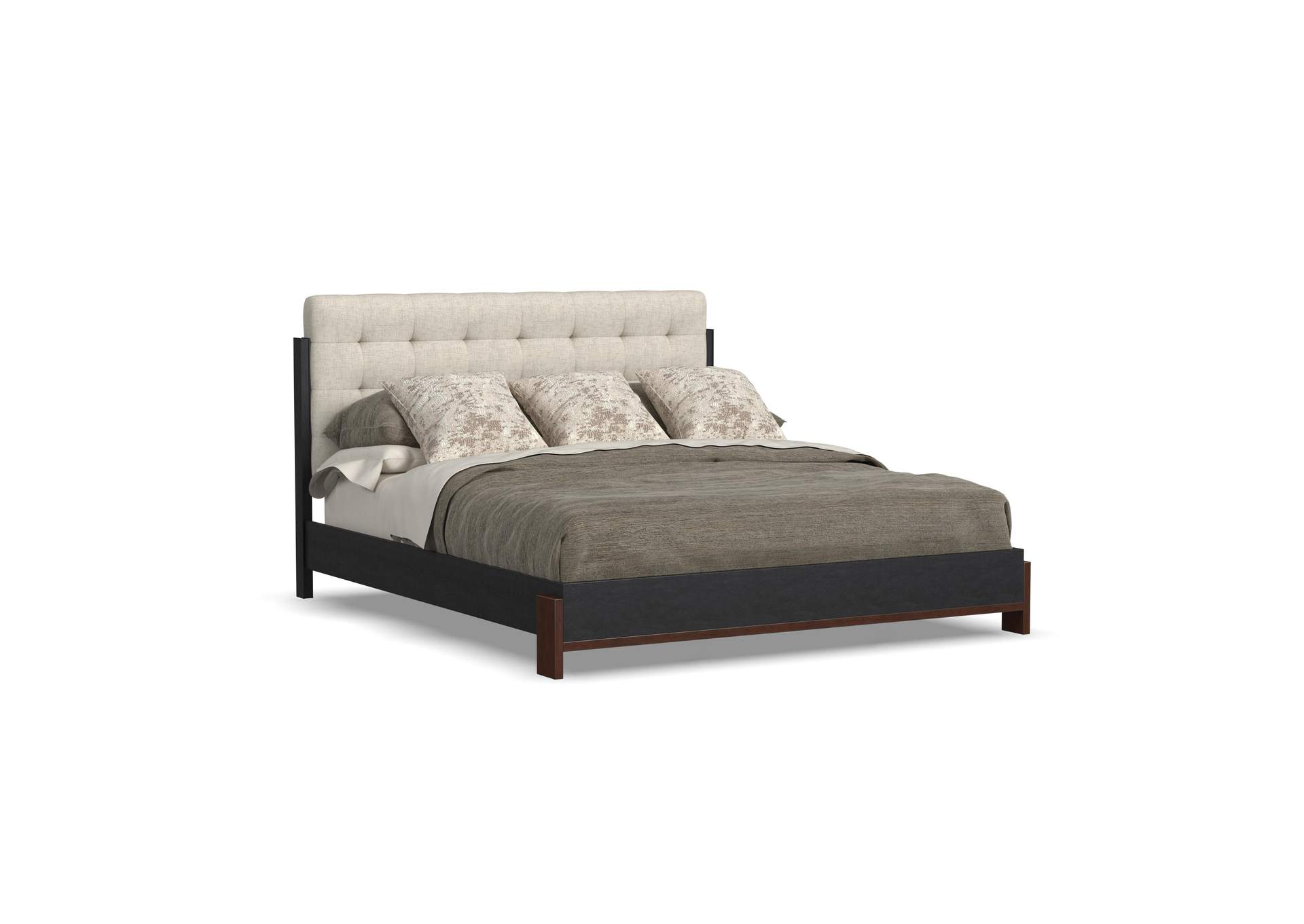 Waterfall King Upholstered Bed image 1