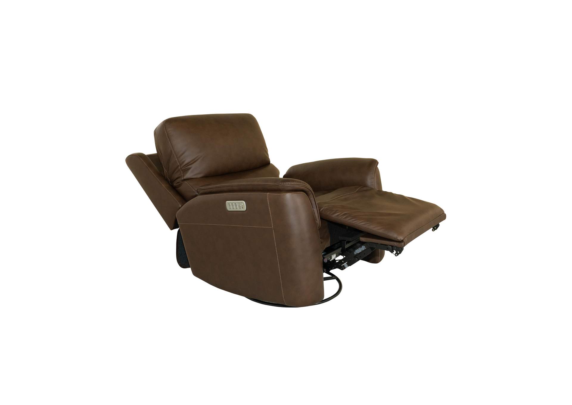 Henry Power Swivel Gliding Recliner with Power Headrest, Lumbar, Heat & Massage image 4