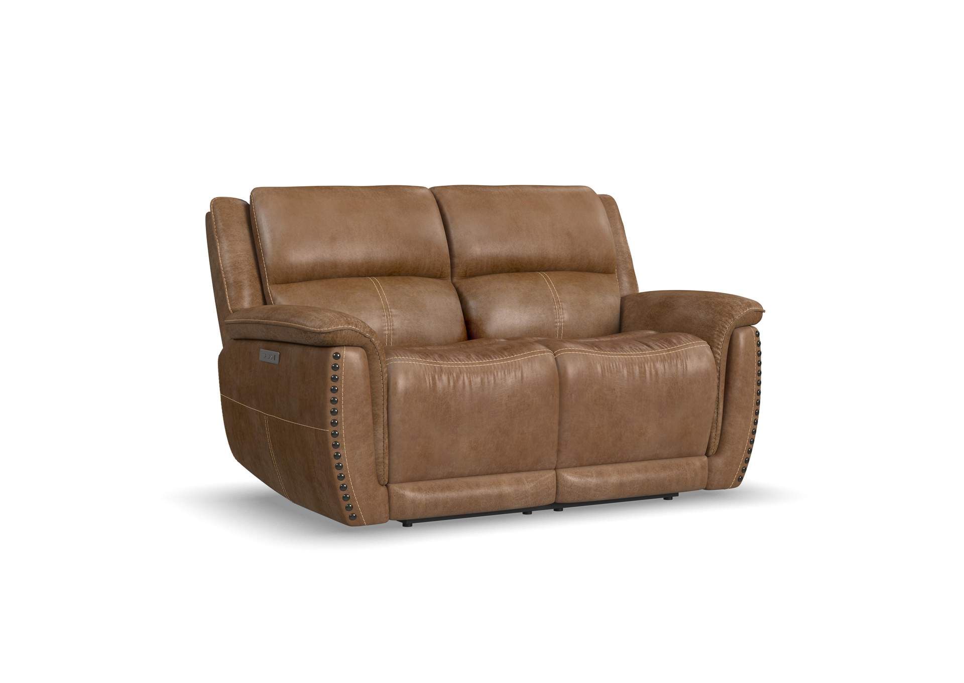 Beau Power Reclining Loveseat with Power Headrests image 1