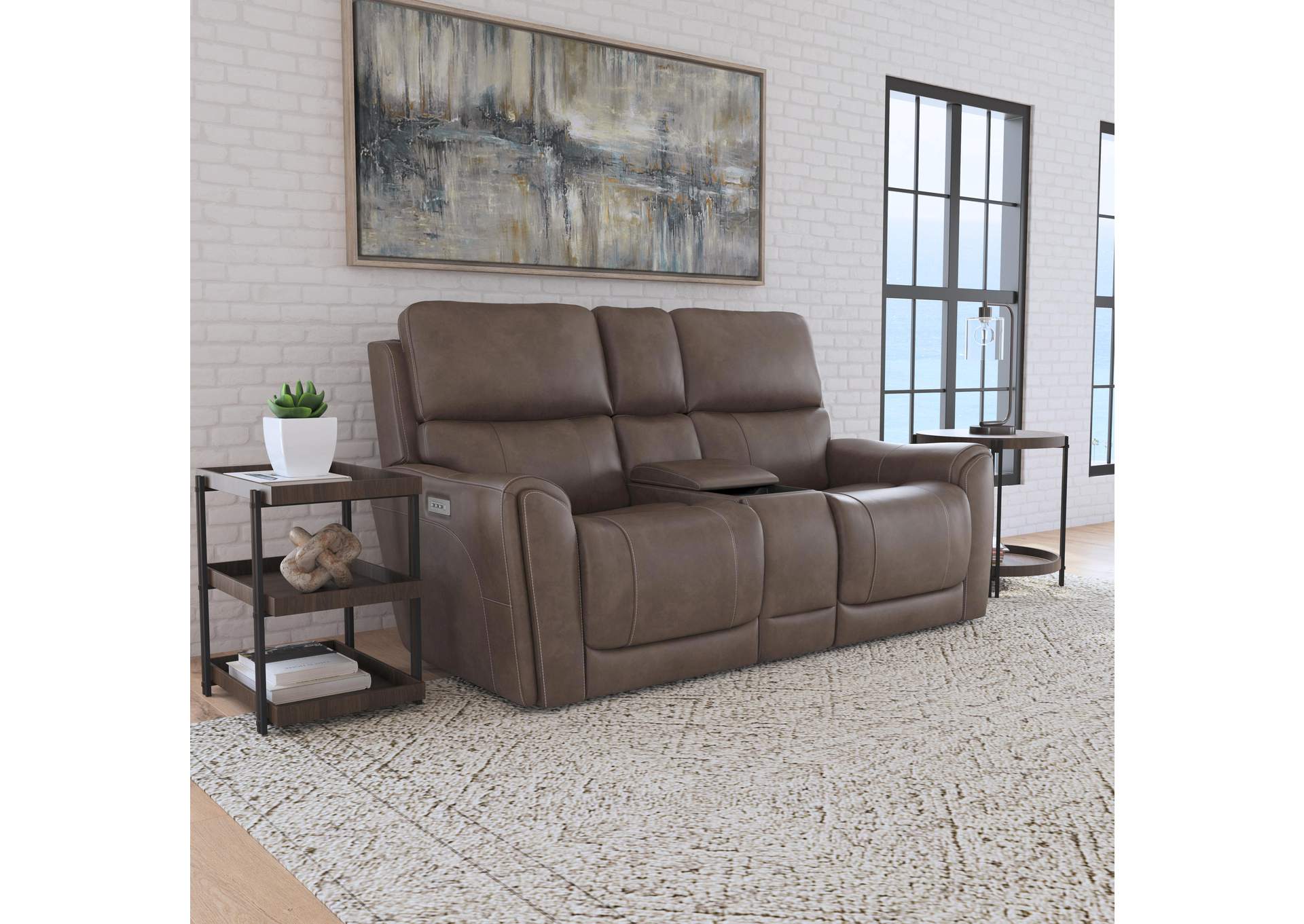 Carter Power Reclining Loveseat with Console & Power Headrests & Lumbar image 8