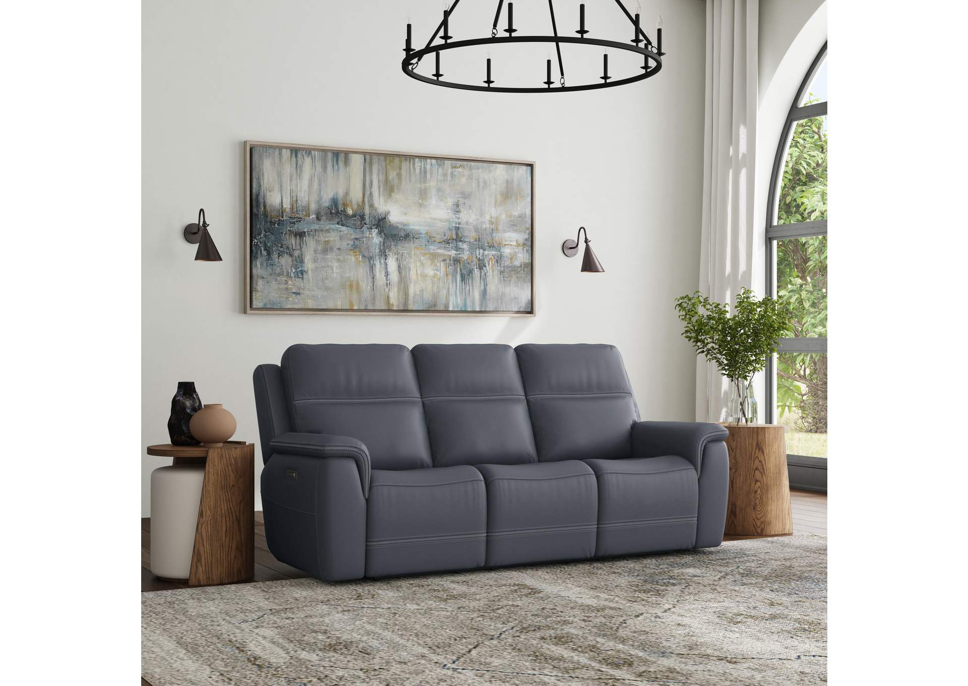 Sawyer Power Reclining Sofa with Power Headrests & Lumbar image 8