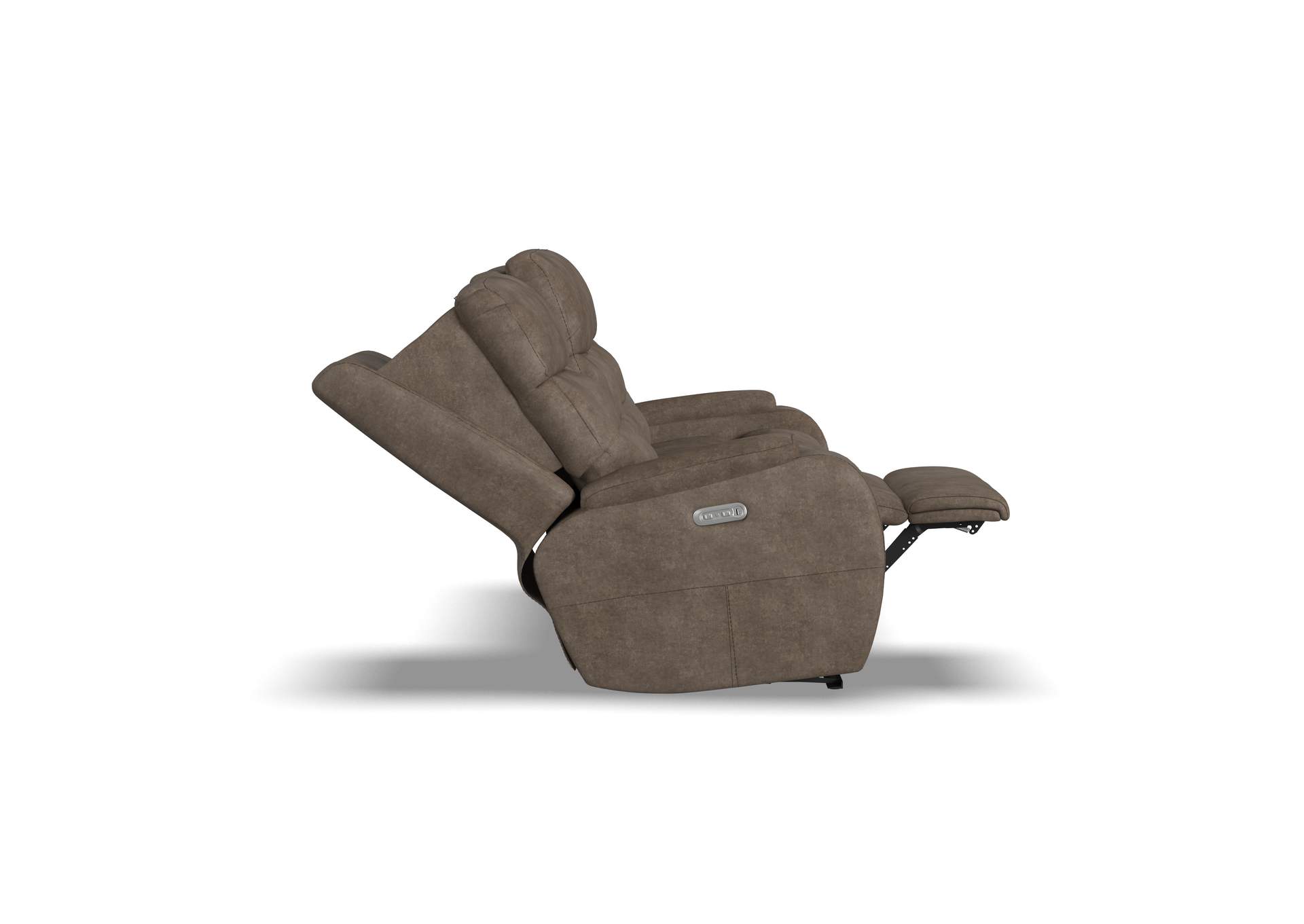 Strait Power Reclining Sofa with Power Headrests image 6