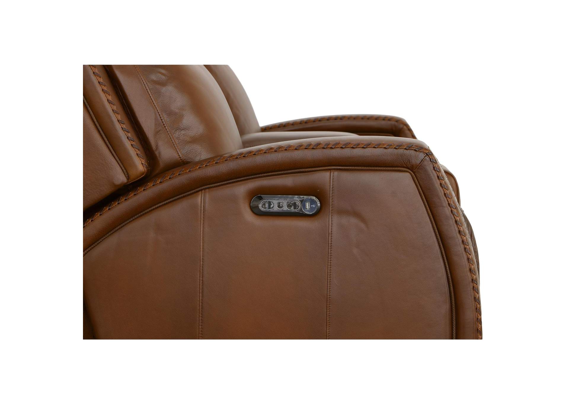 Mustang Power Loveseat with Console with Power Headrest image 7