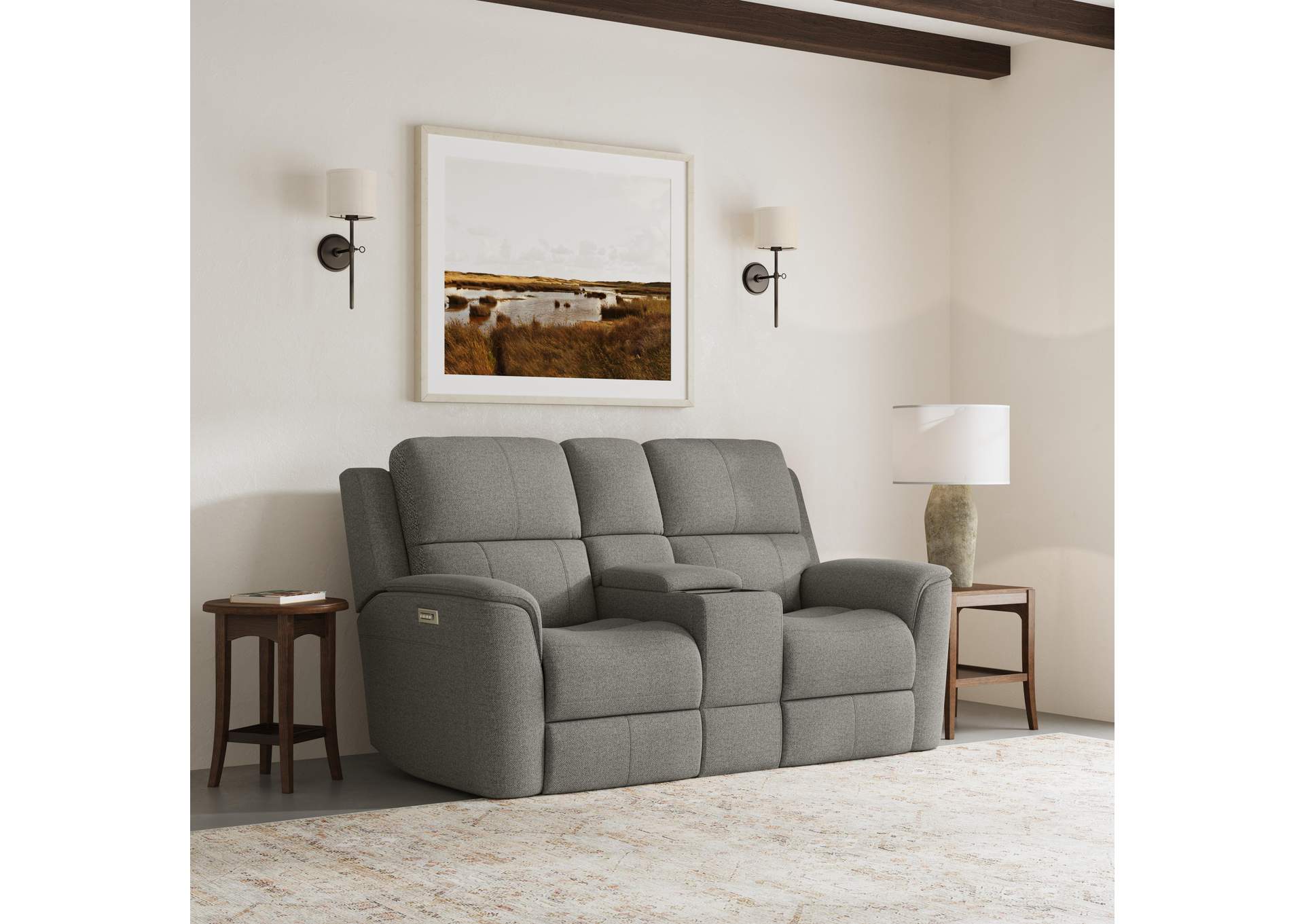Henry Power Reclining Loveseat with Console & Power Headrests & Lumbar image 7