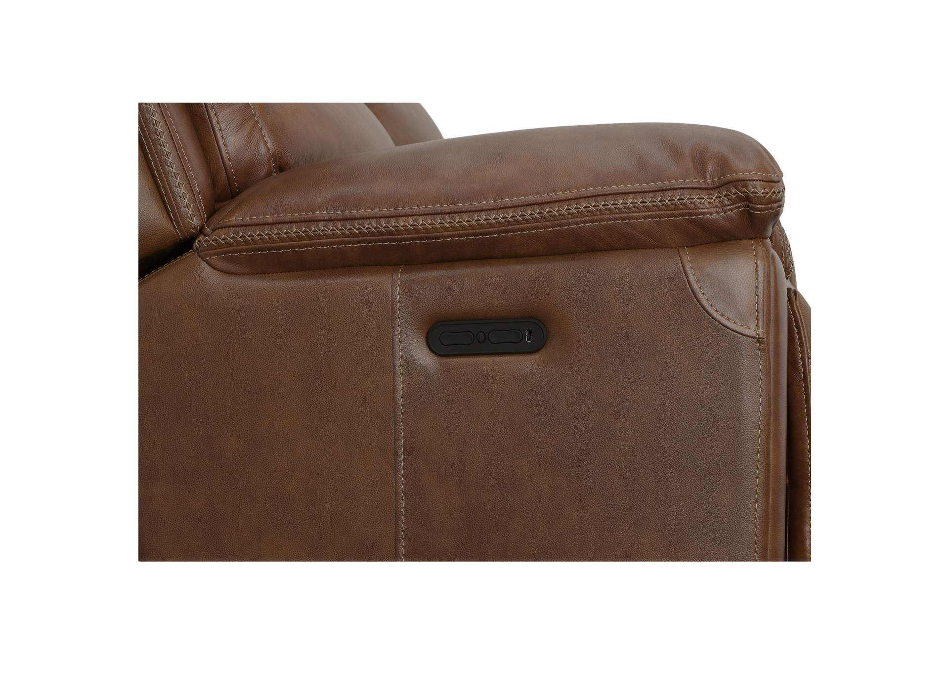 Fenwick Power Reclining Loveseat with Console & Power Headrests image 7
