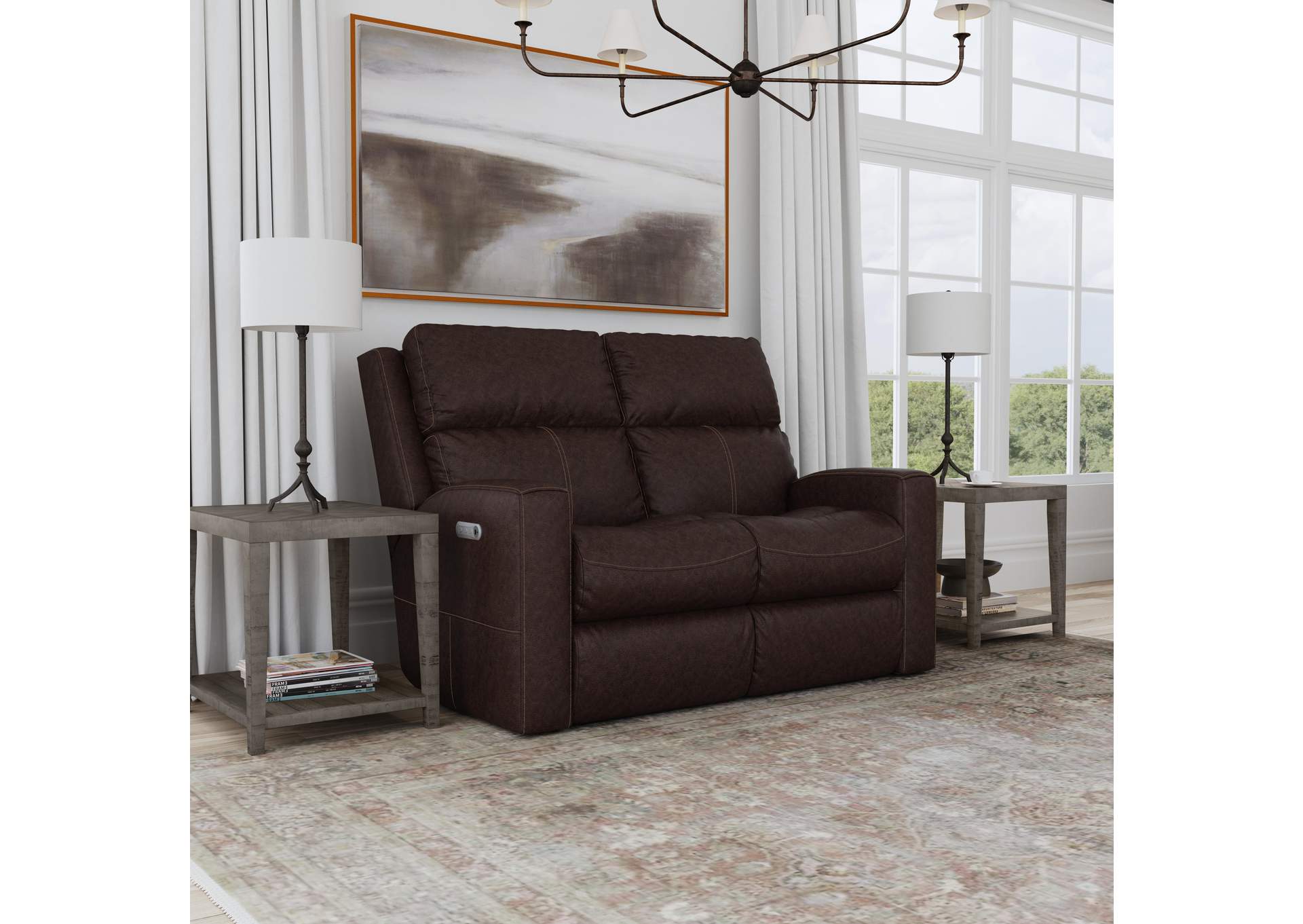Score Power Reclining Loveseat with Power Headrests & Lumbar image 11