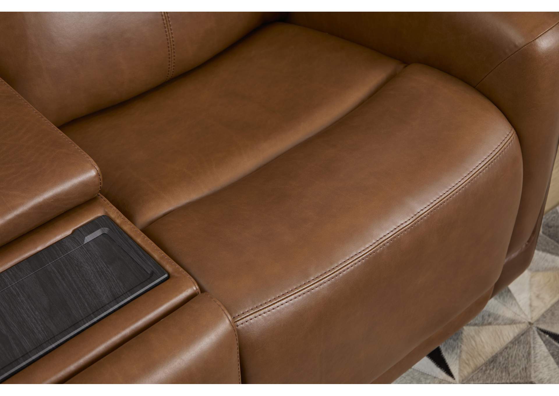 Alister Power Gliding Loveseat with Console, Power Headrests & Lumbar image 15