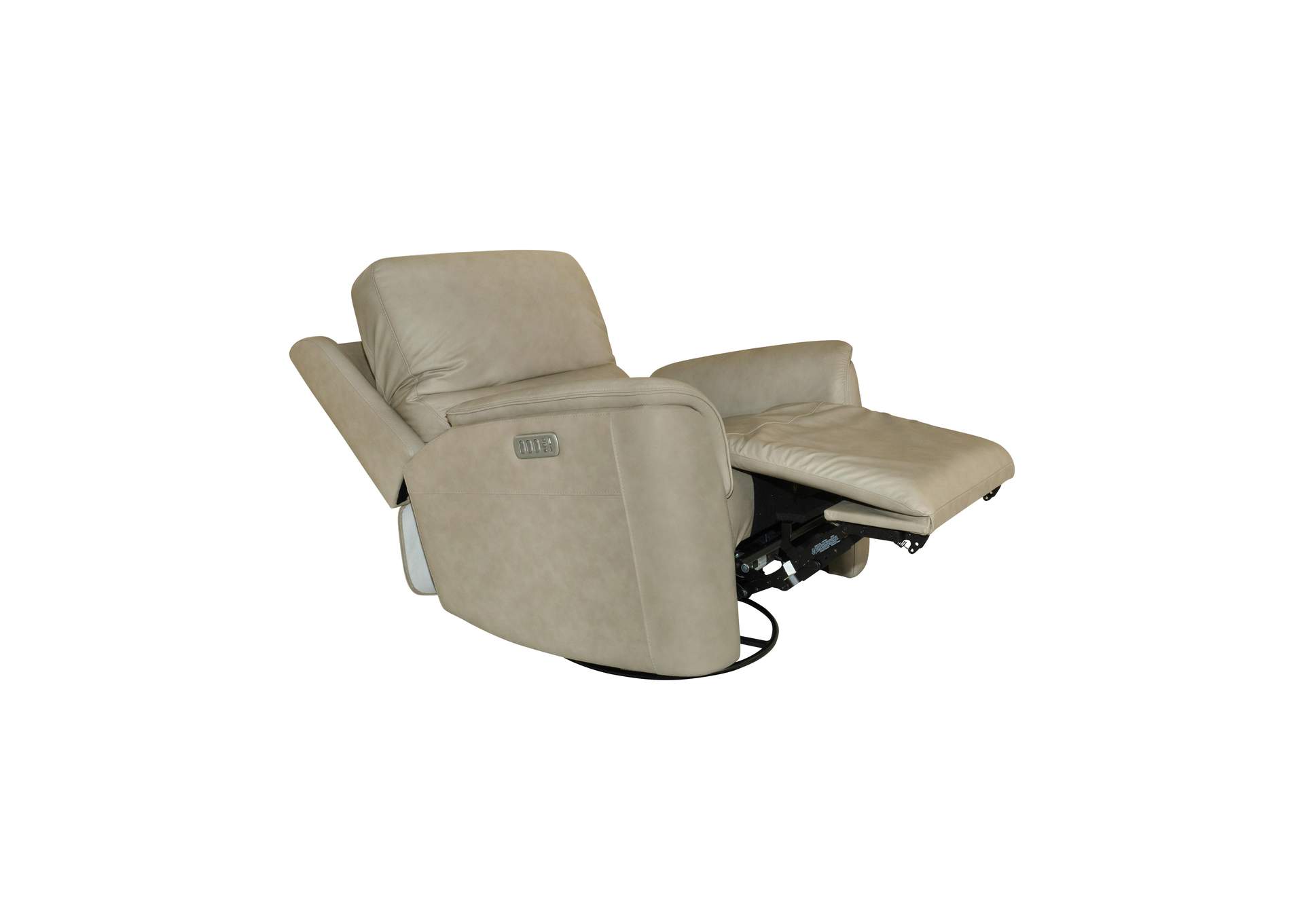 Henry Power Swivel Gliding Recliner with Power Headrest, Lumbar, Heat & Massage image 3