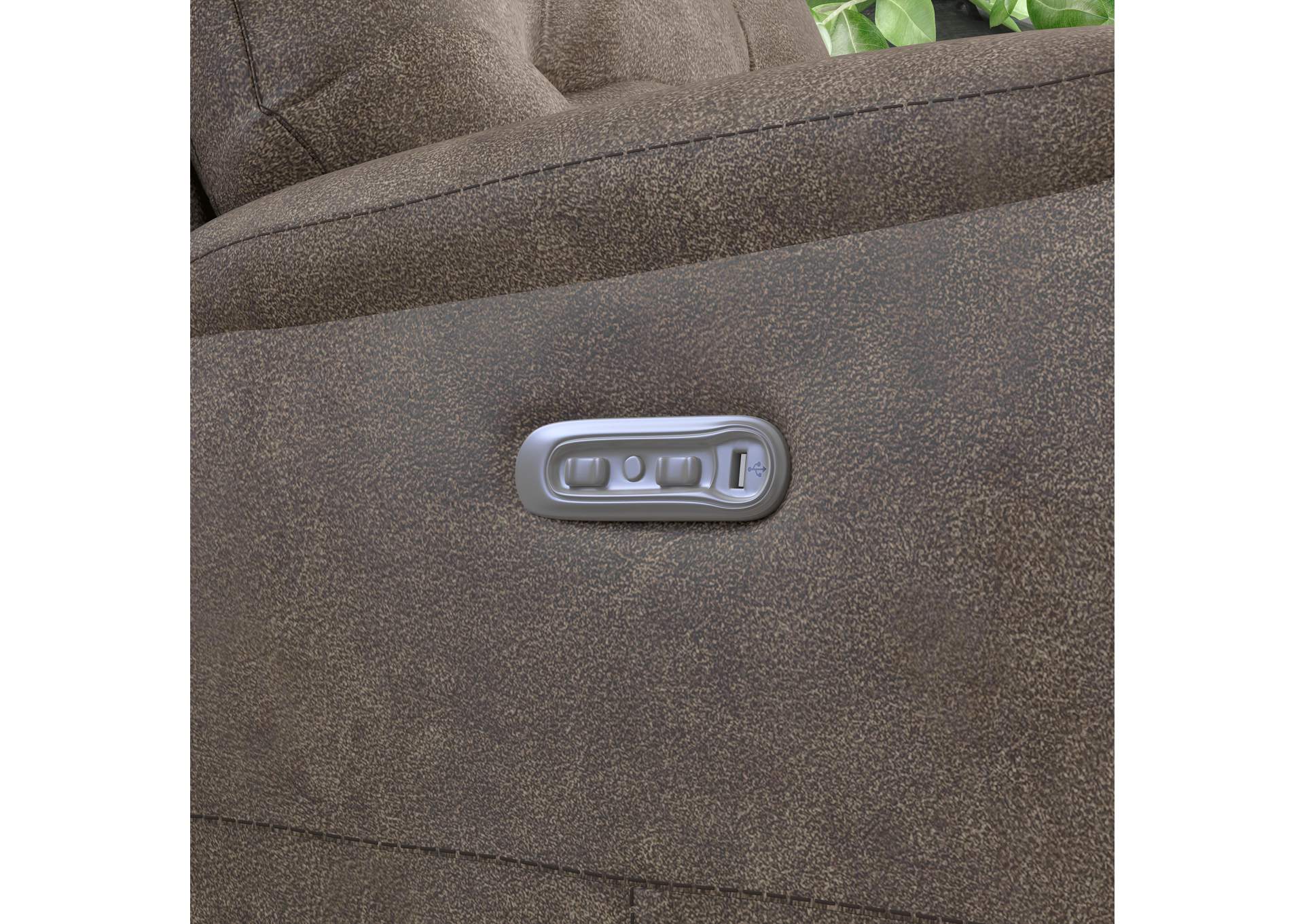 Strait Power Reclining Sofa with Power Headrests image 17