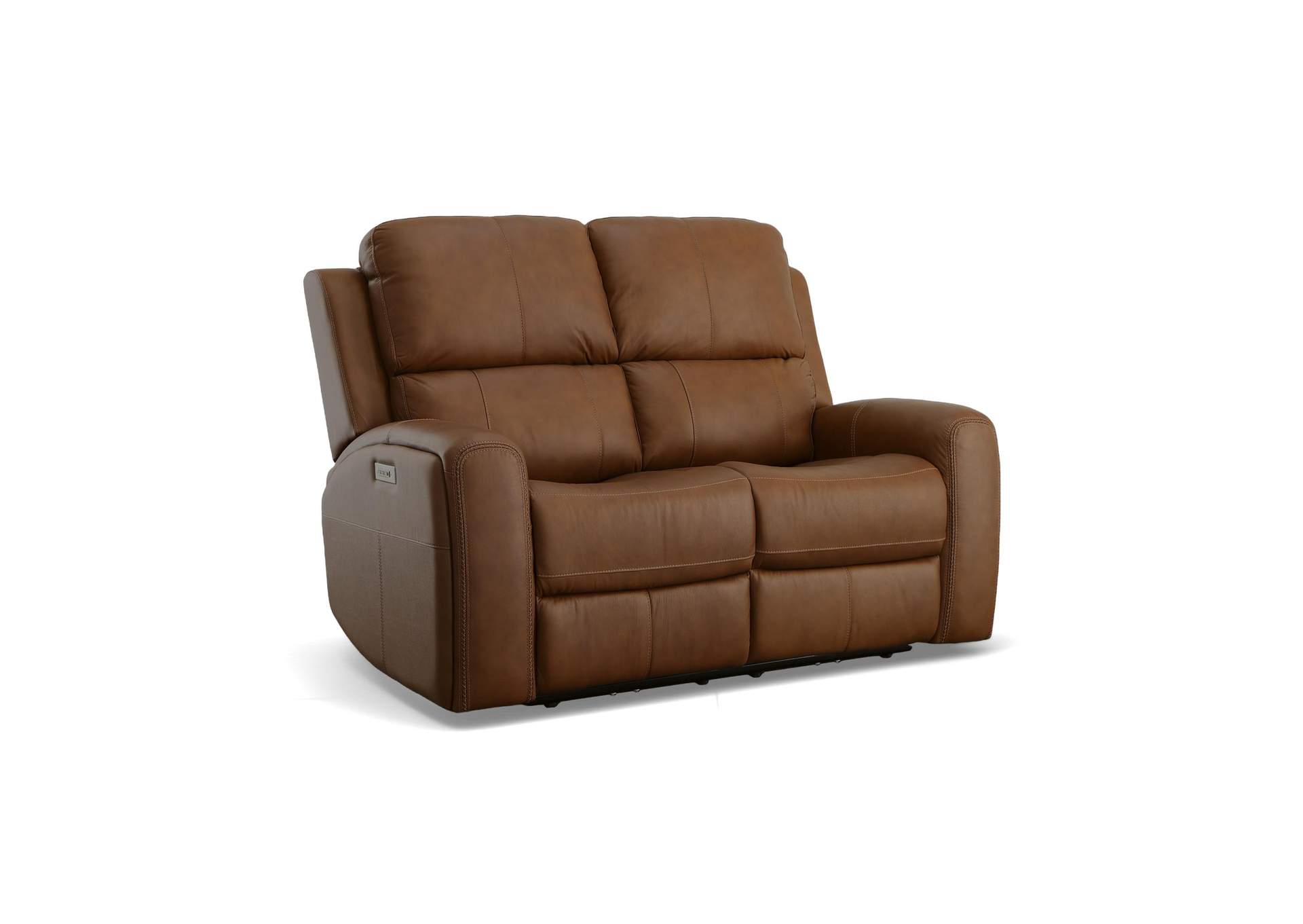 Linden Power Reclining Loveseat with Power Headrests & Lumbar image 1