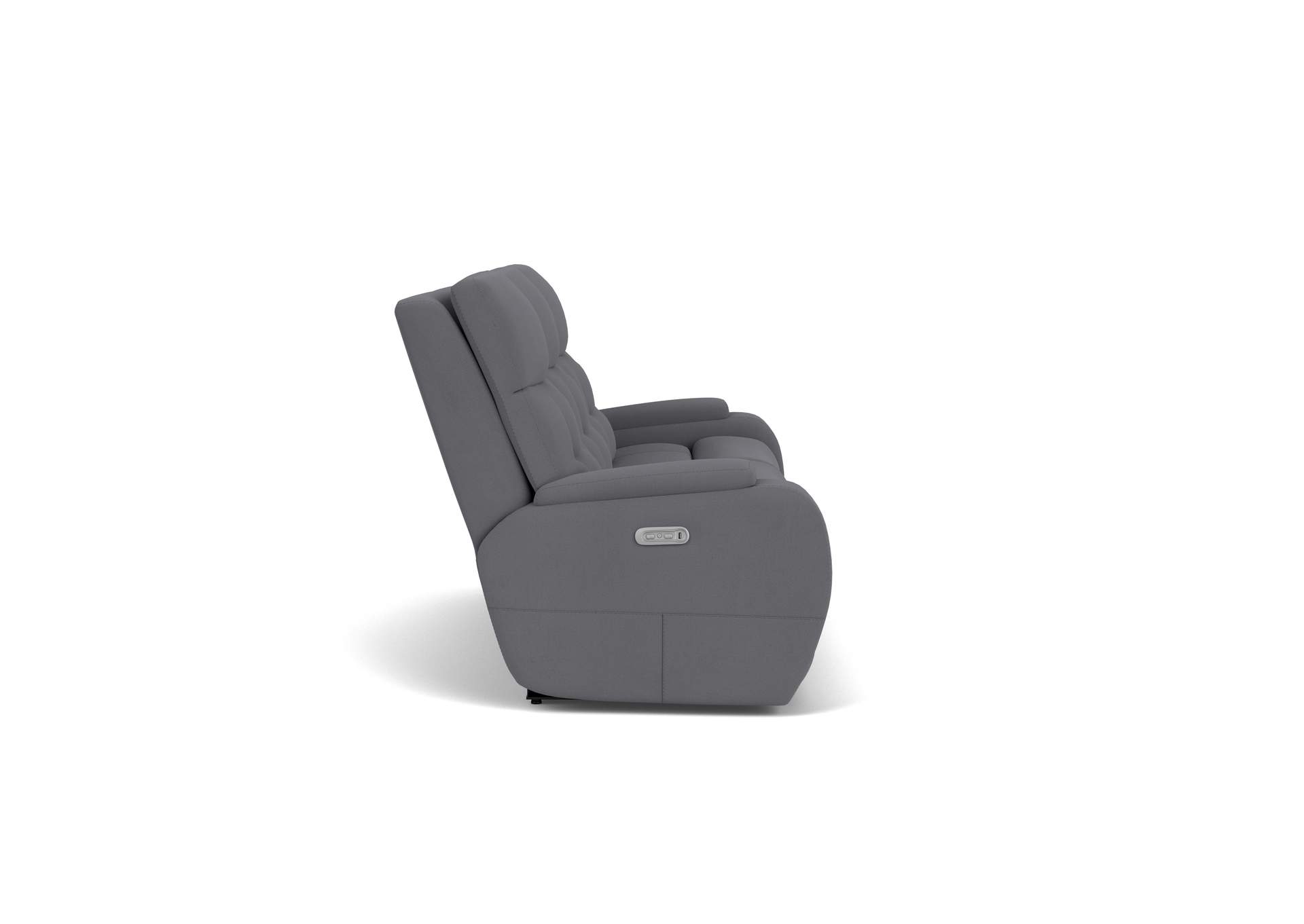 Strait Power Reclining Sofa with Power Headrests image 12