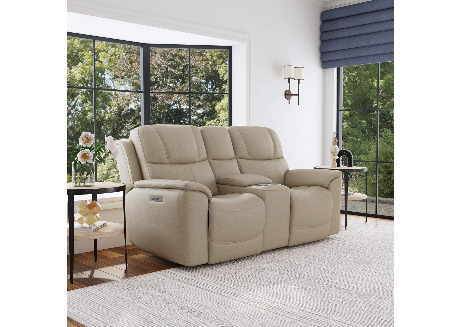 Crew Power Reclining Loveseat with Console, Power Headrests & Lumbar image 12