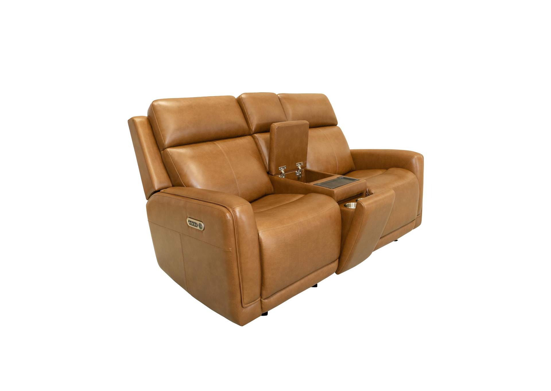 Alister Power Gliding Loveseat with Console, Power Headrests & Lumbar image 3