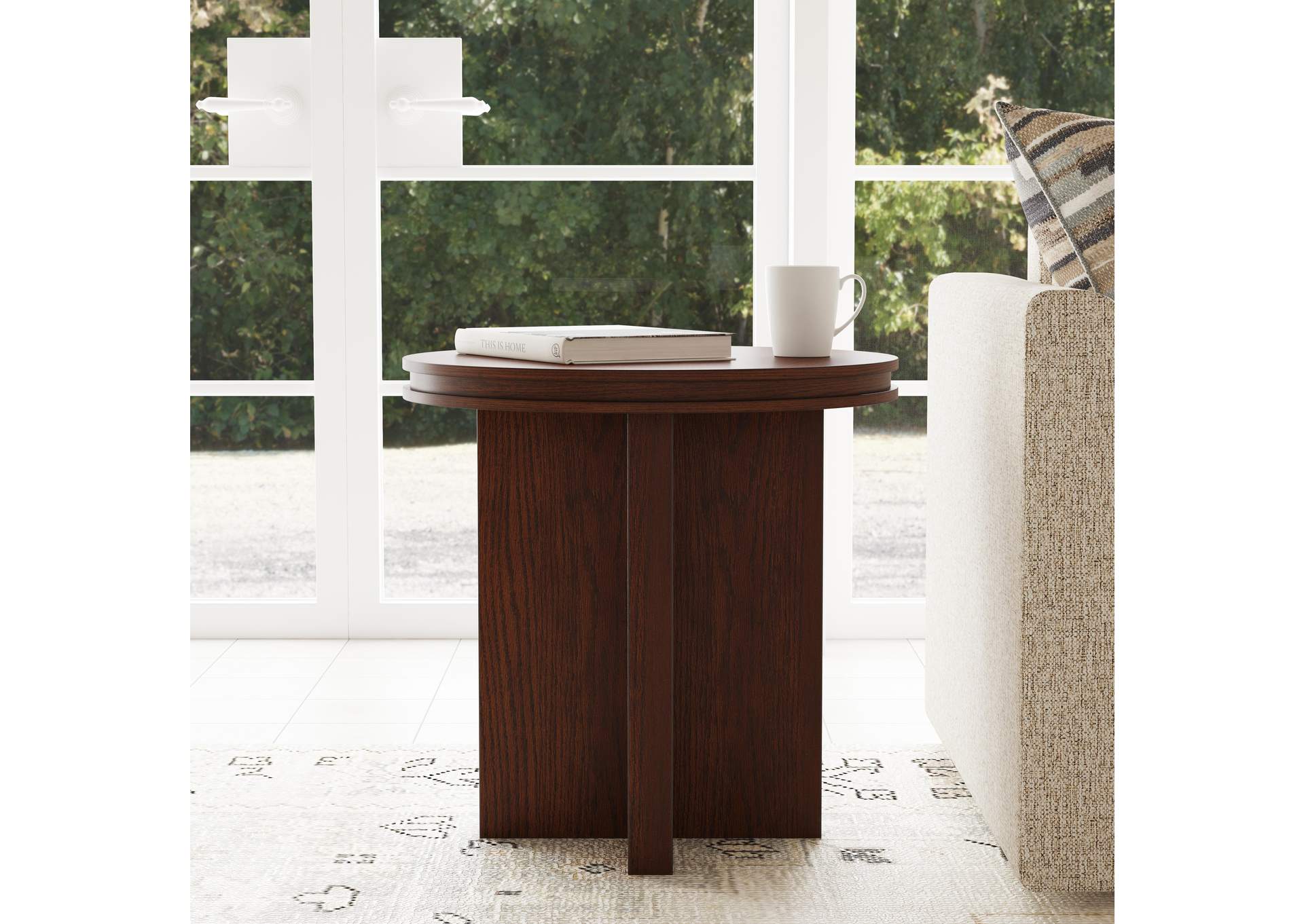Waterfall Round End Table image 8