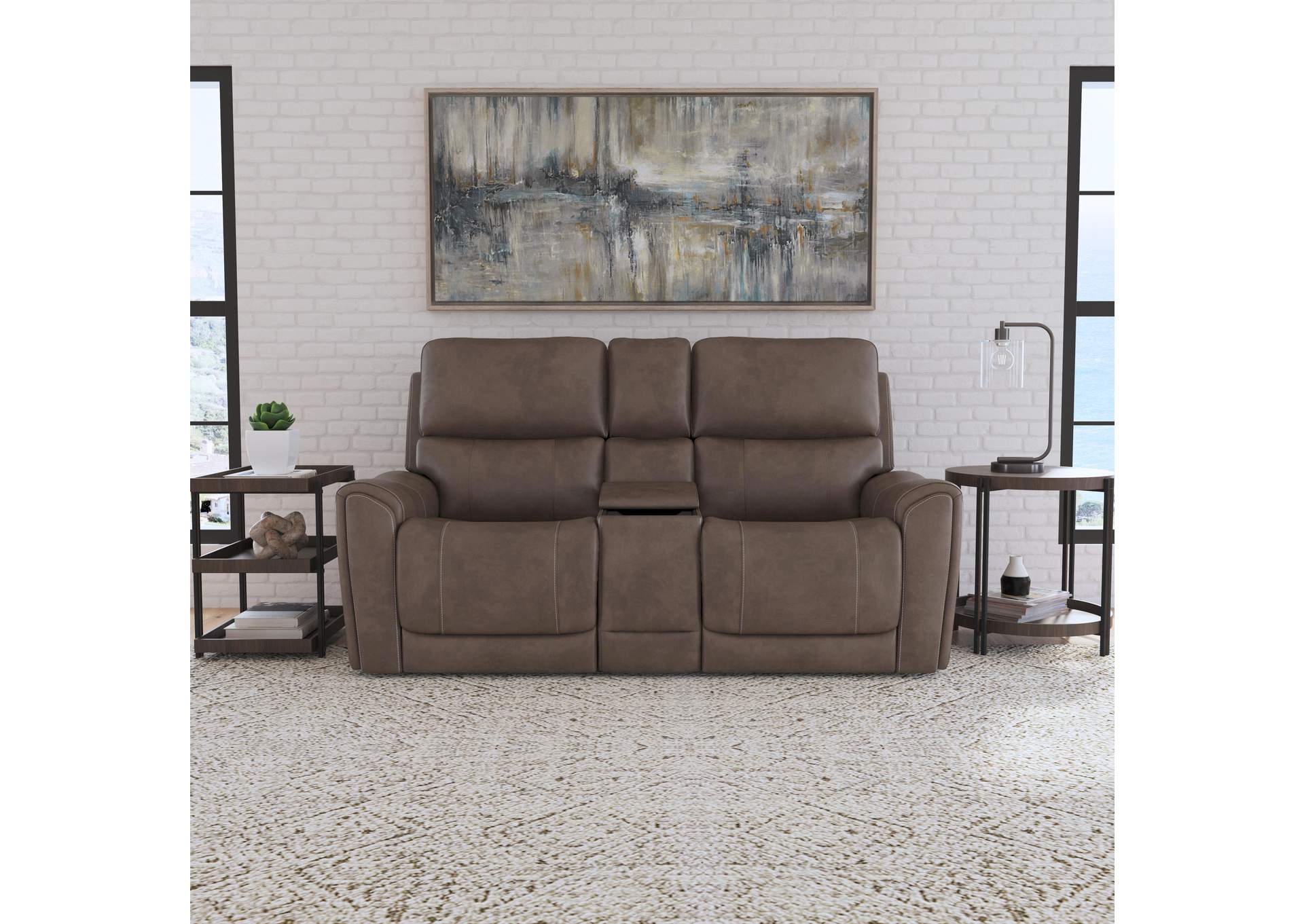 Carter Power Reclining Loveseat with Console & Power Headrests & Lumbar image 7