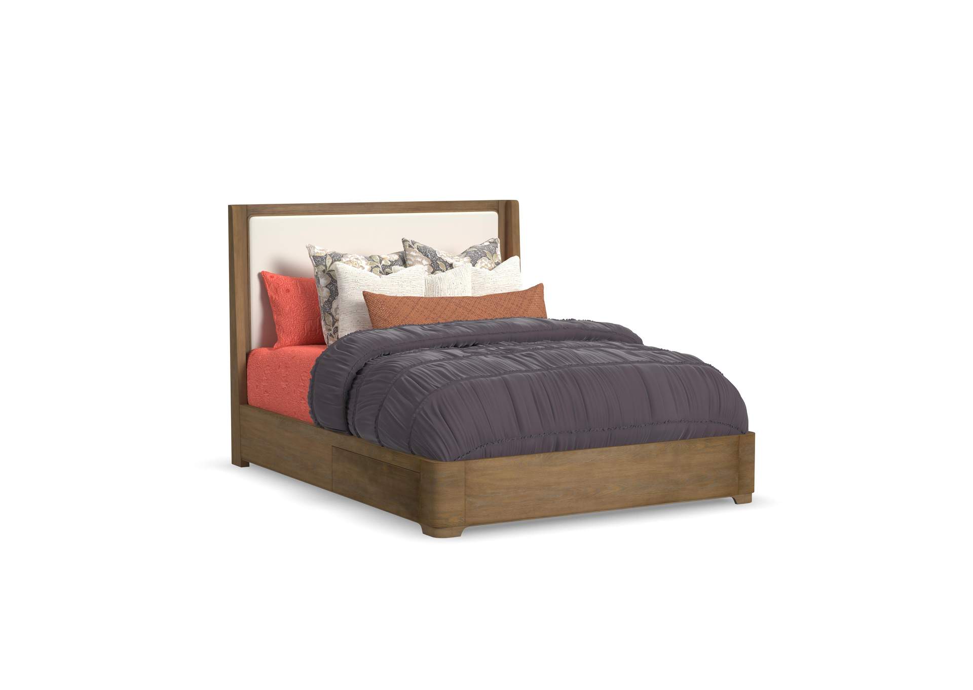 Normandy Queen Upholstered Storage Bed image 1