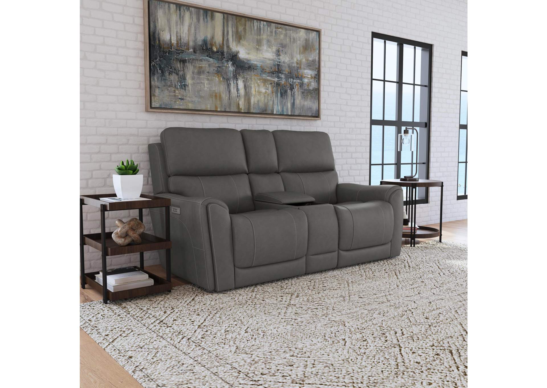 Carter Power Reclining Loveseat with Console & Power Headrests & Lumbar image 9