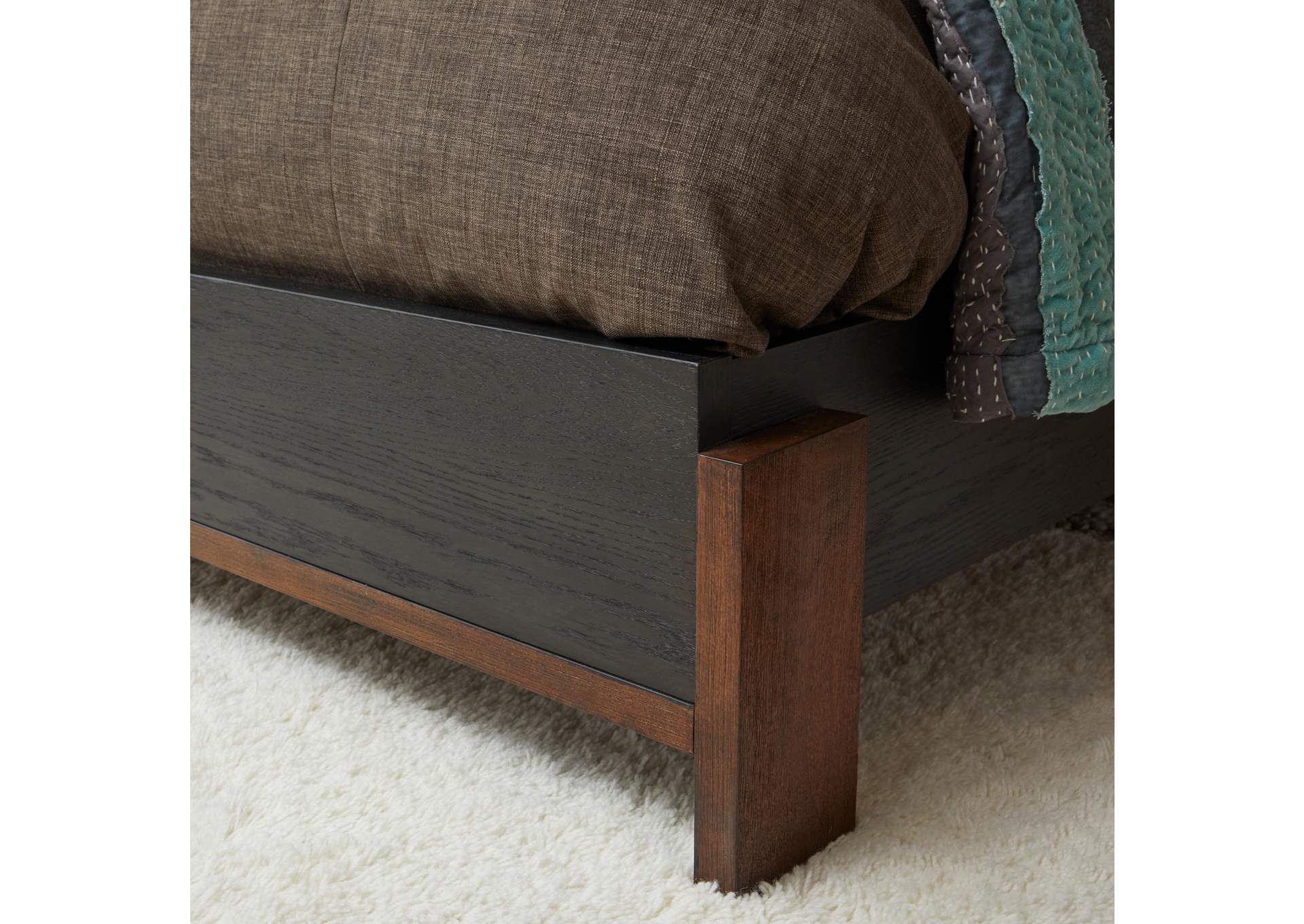 Waterfall King Upholstered Bed image 7