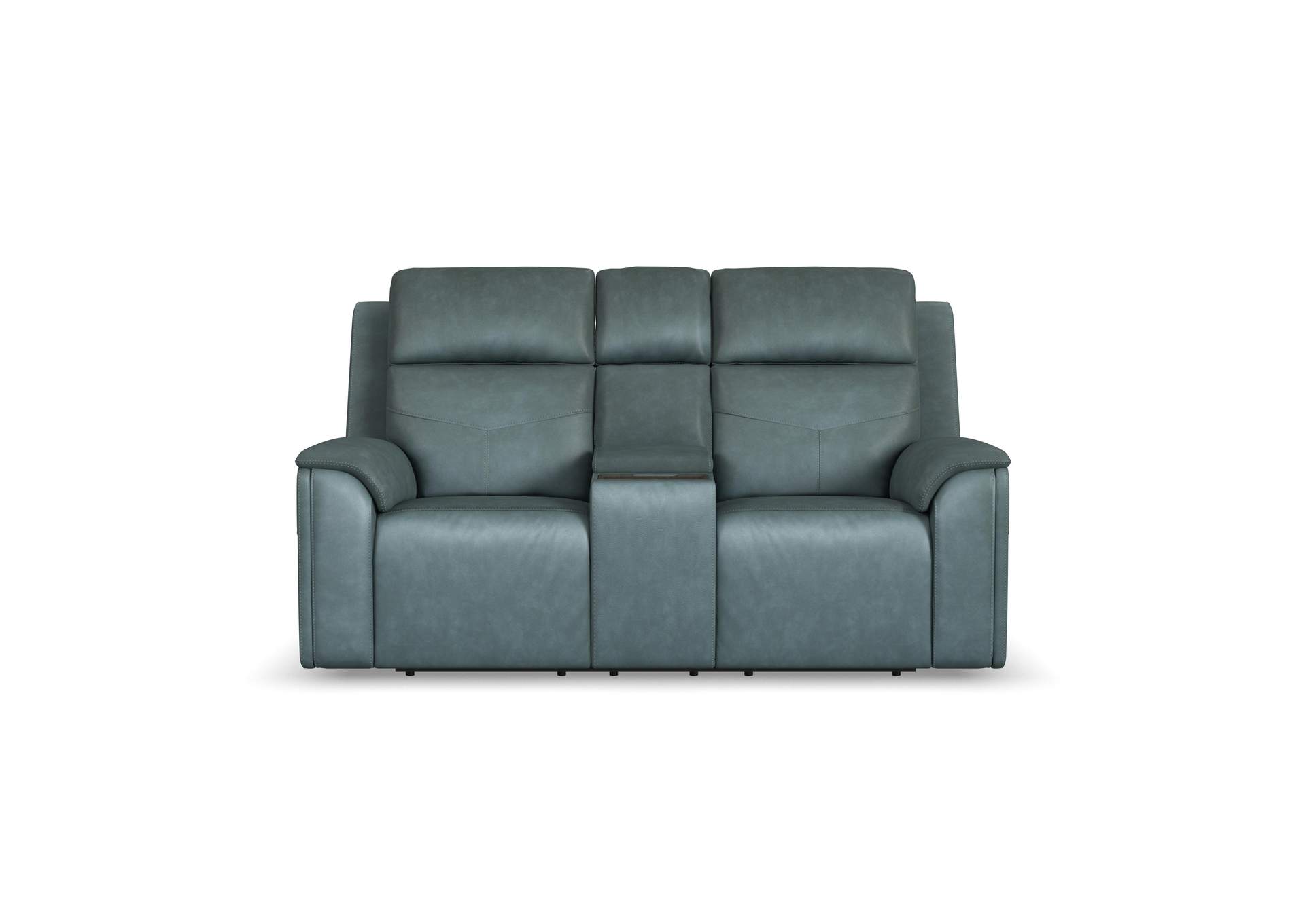 Vernon Power Reclining Loveseat with Console, Power Headrests, Lumbar, Heat & Massage image 3