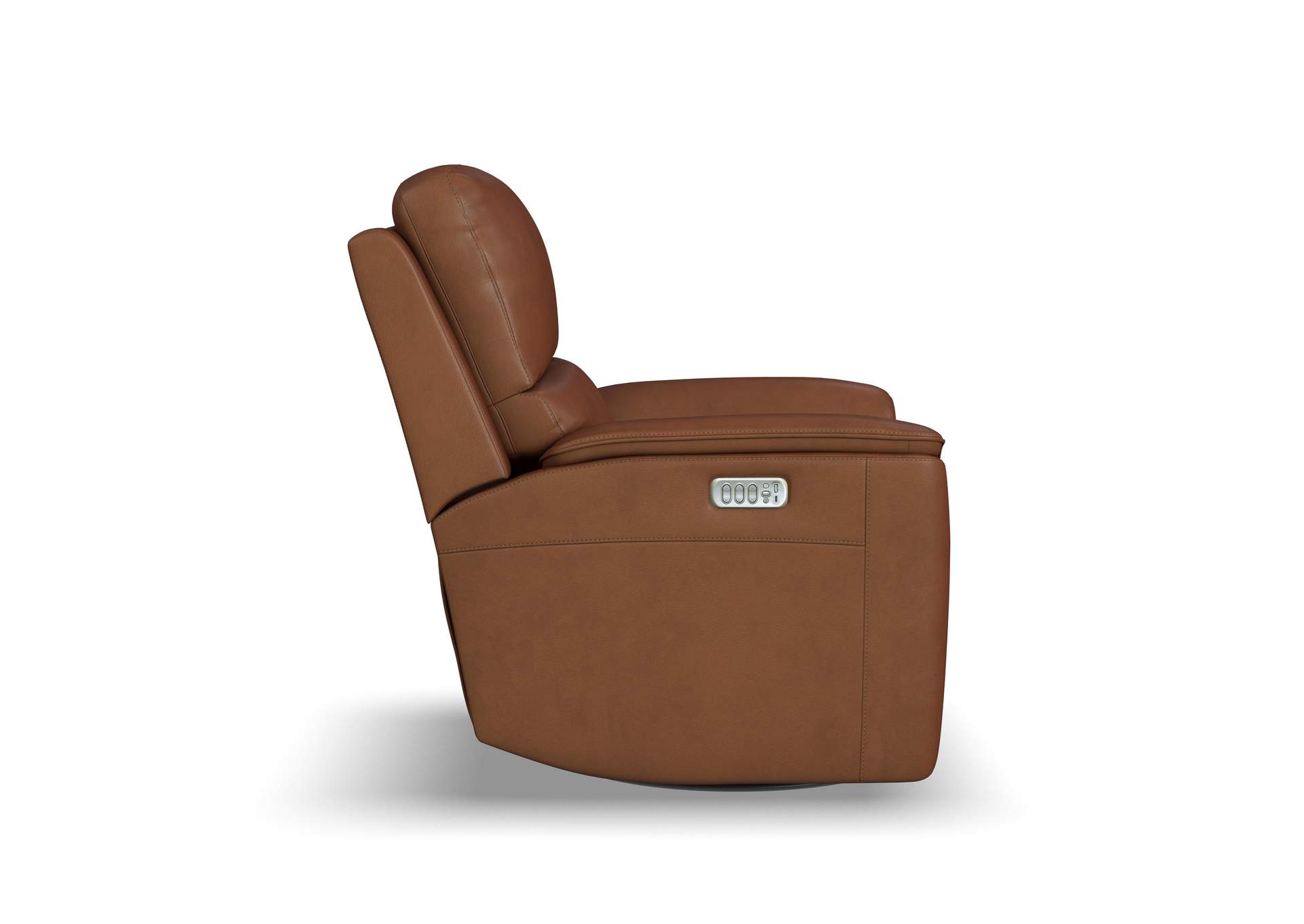 Henry Power Swivel Gliding Recliner with Power Headrest, Lumbar, Heat & Massage image 4
