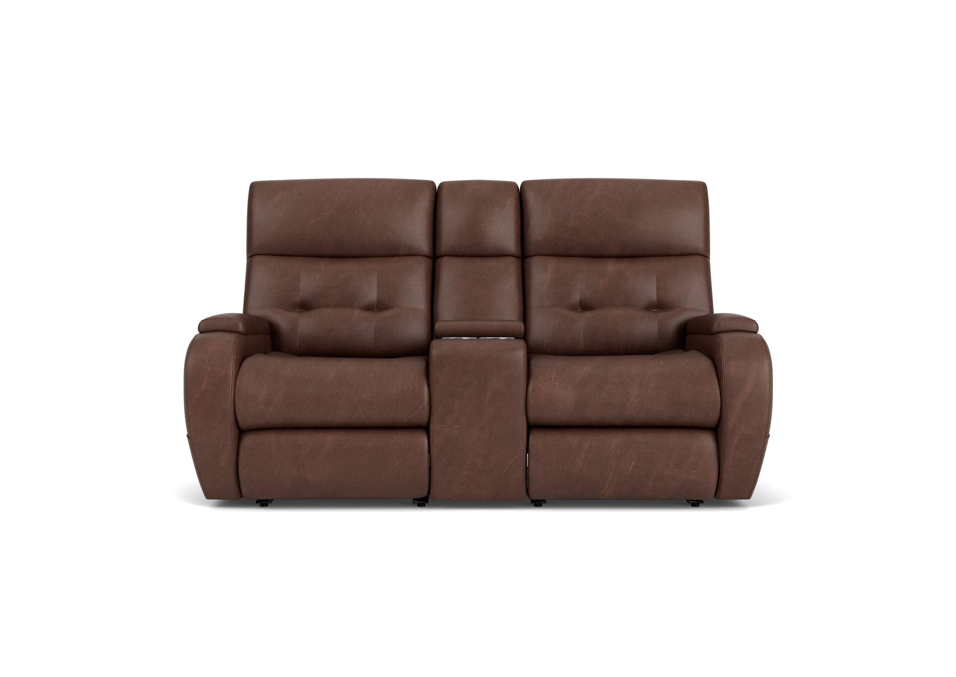 Strait Power Reclining Loveseat with Console & Power Headrests image 7