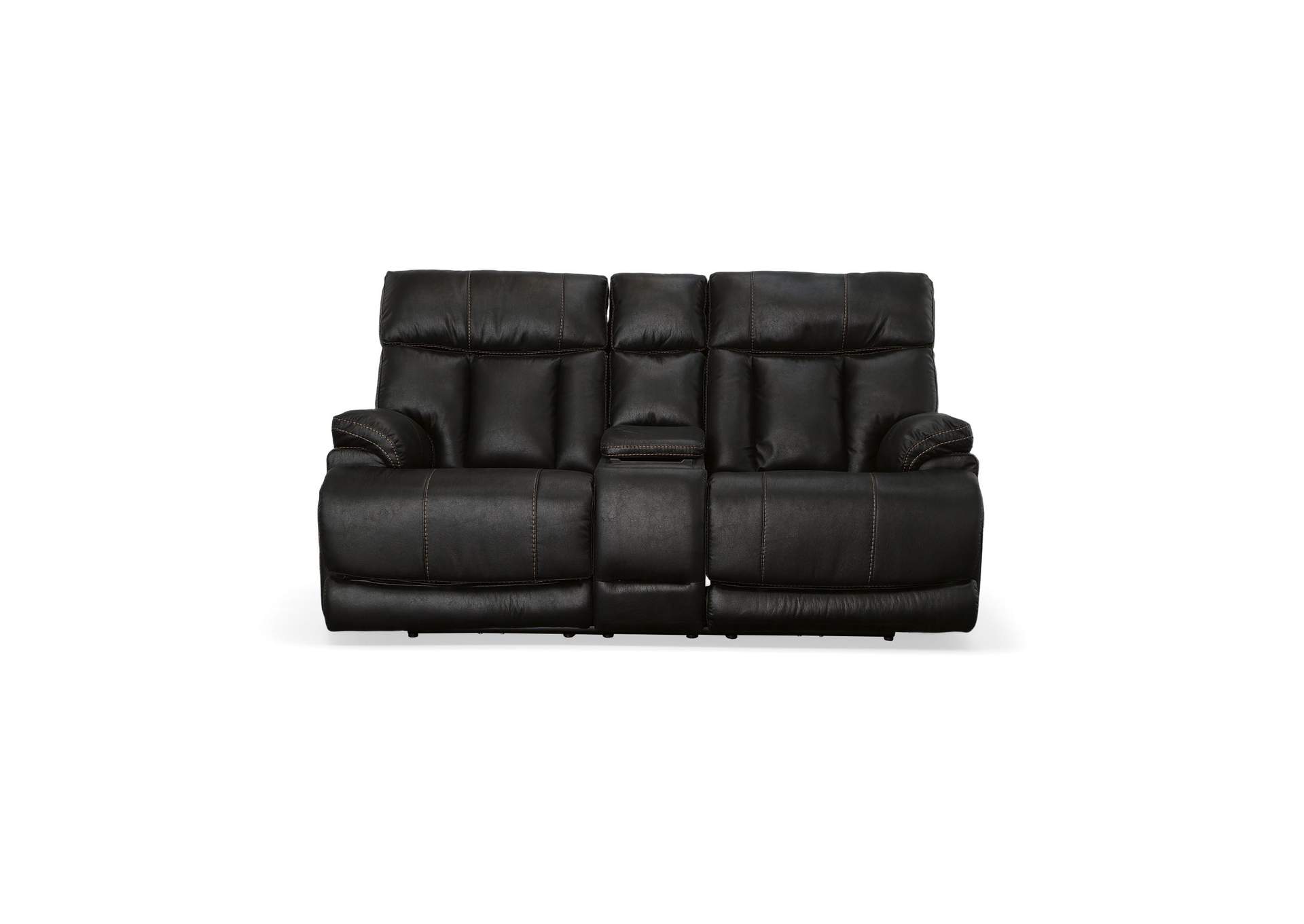 Clive Power Reclining Loveseat with Console, Power Headrests & Lumbar image 5