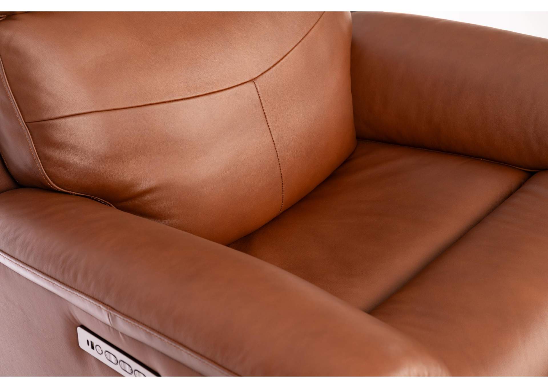 Refined Perfect Match Power Swivel Gliding Recliner with Power Headrest & Lumbar image 9