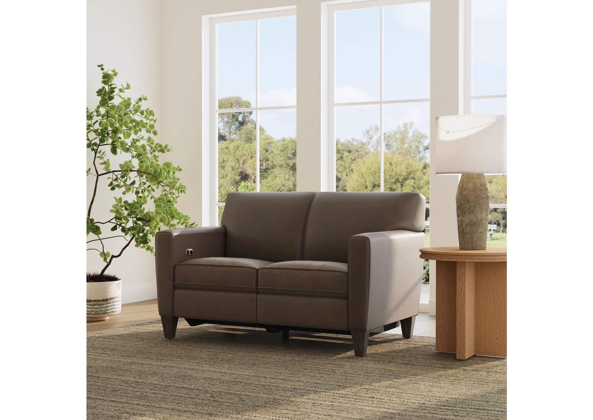 Digby Power Inclining Loveseat image 5