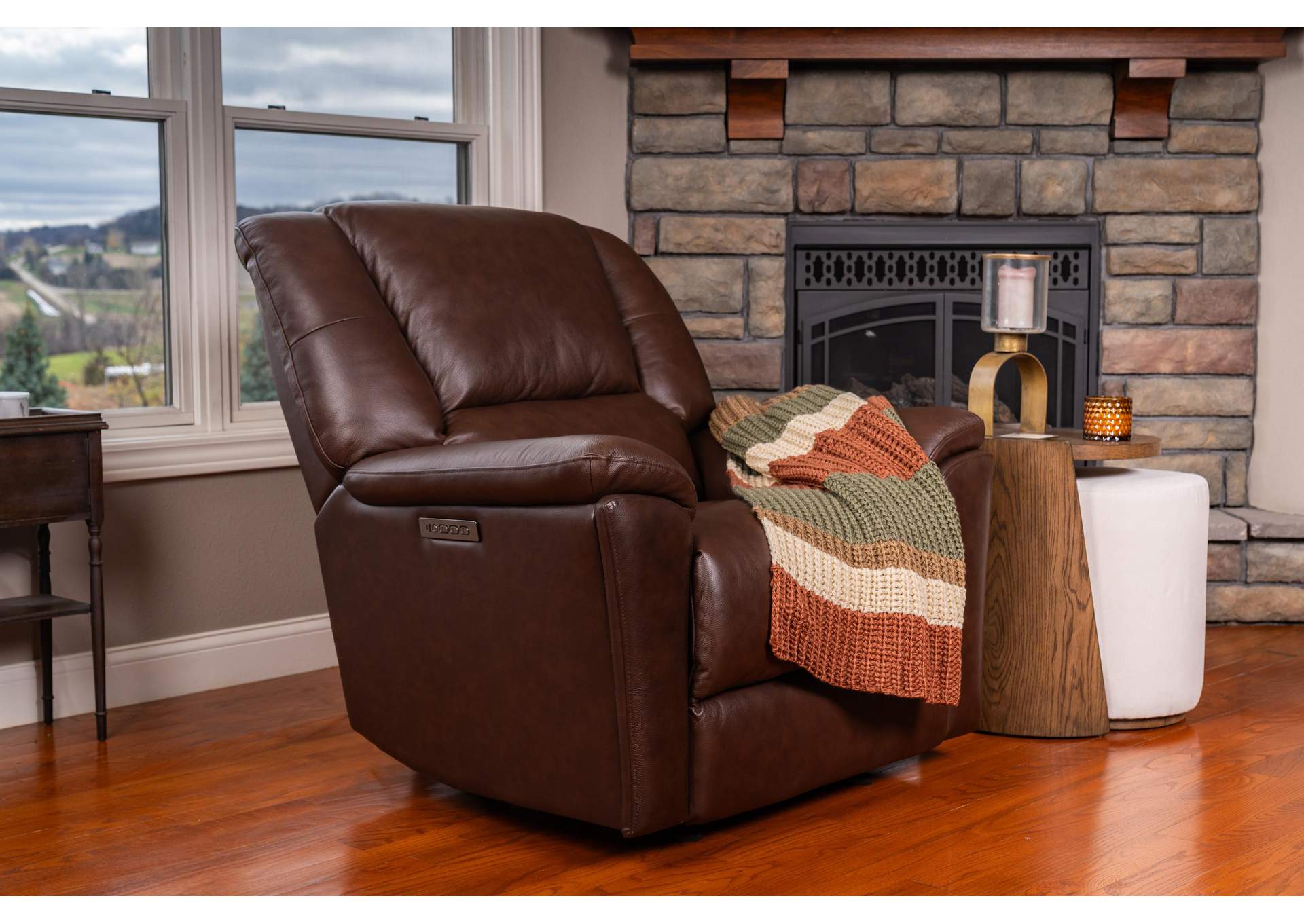 Plush Perfect Match Power Gliding Recliner with Power Headrest & Lumbar image 12