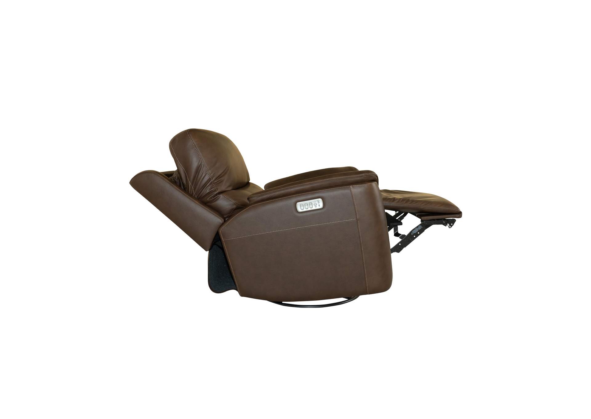 Henry Power Swivel Gliding Recliner with Power Headrest, Lumbar, Heat & Massage image 5
