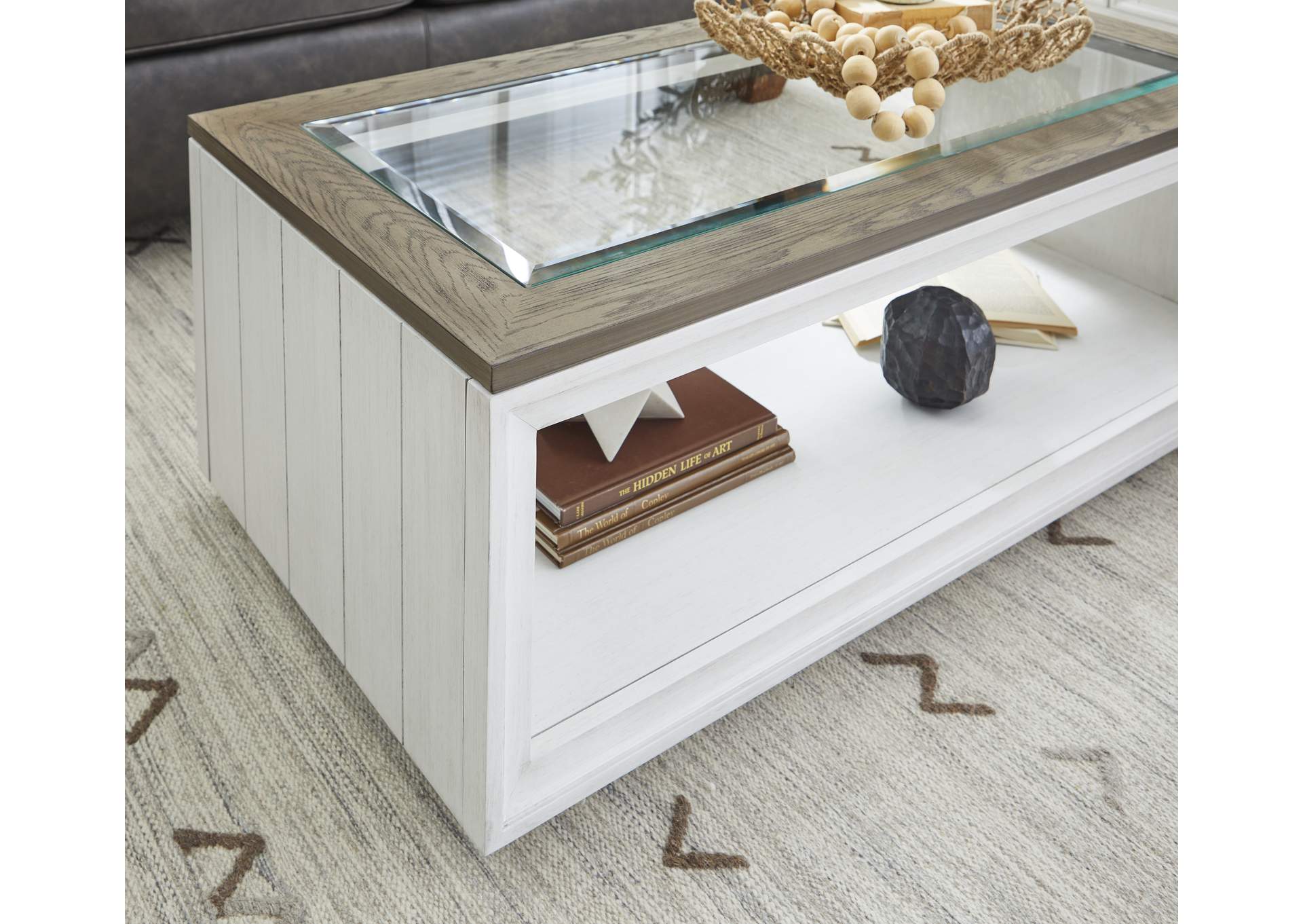Melody Rectangular Coffee Table with Casters image 6
