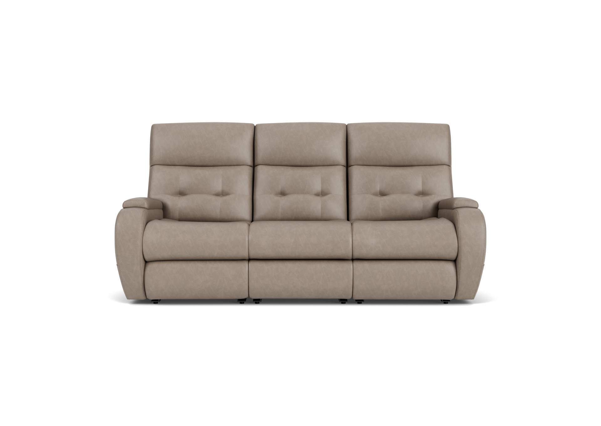 Strait Power Reclining Sofa with Power Headrests image 9