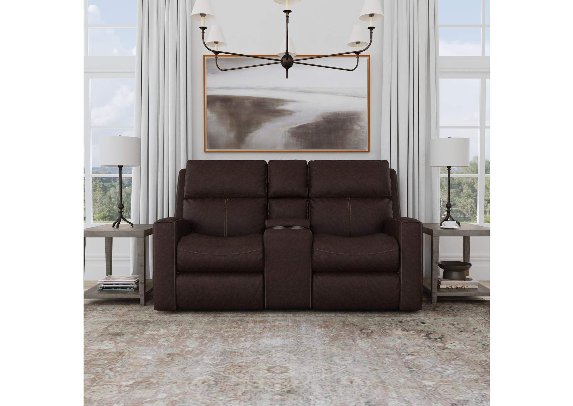 Score Power Reclining Loveseat with Console & Power Headrests & Lumbar image 12