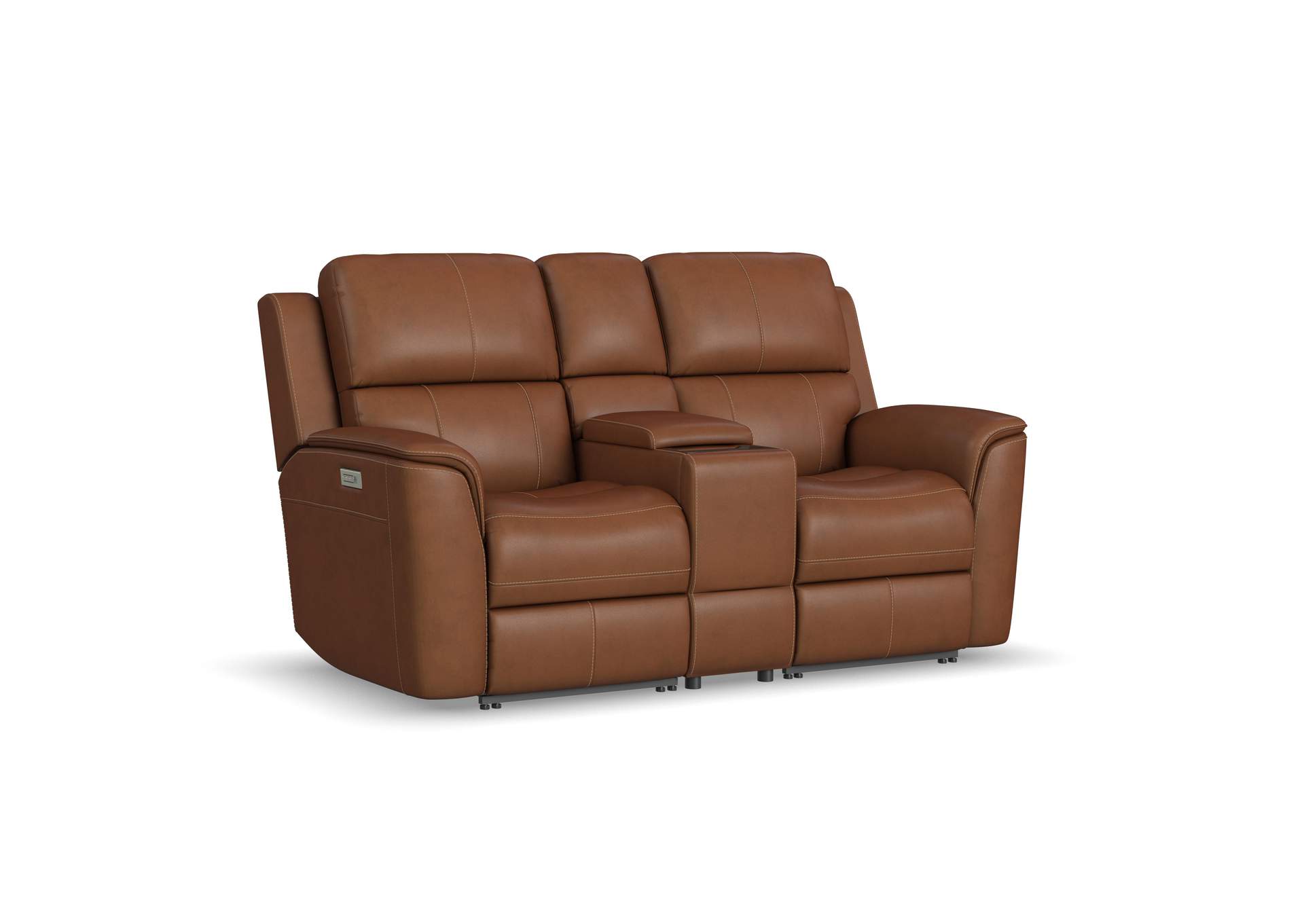 Henry Power Reclining Loveseat with Console & Power Headrests & Lumbar image 1