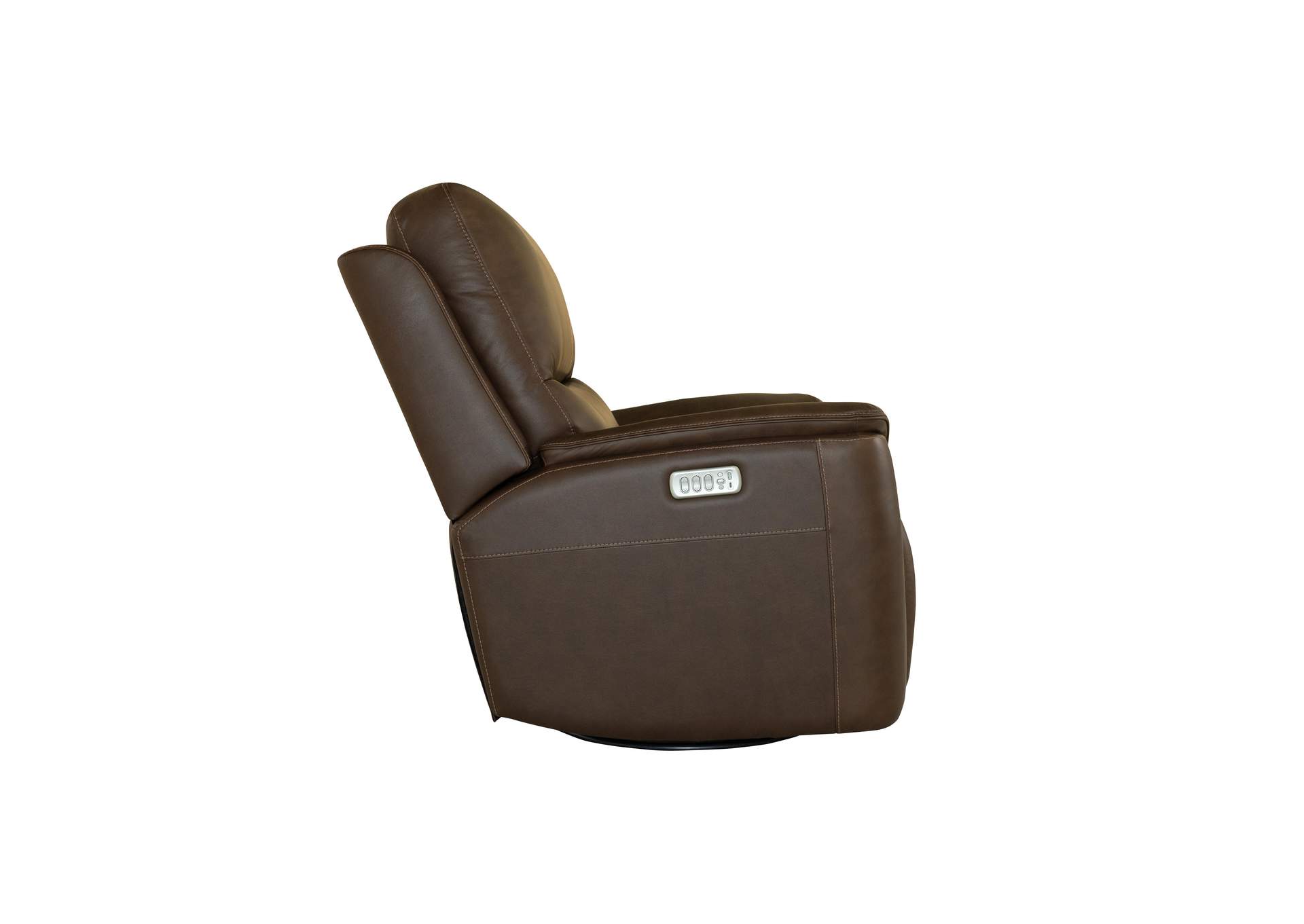 Henry Power Swivel Gliding Recliner with Power Headrest, Lumbar, Heat & Massage image 7