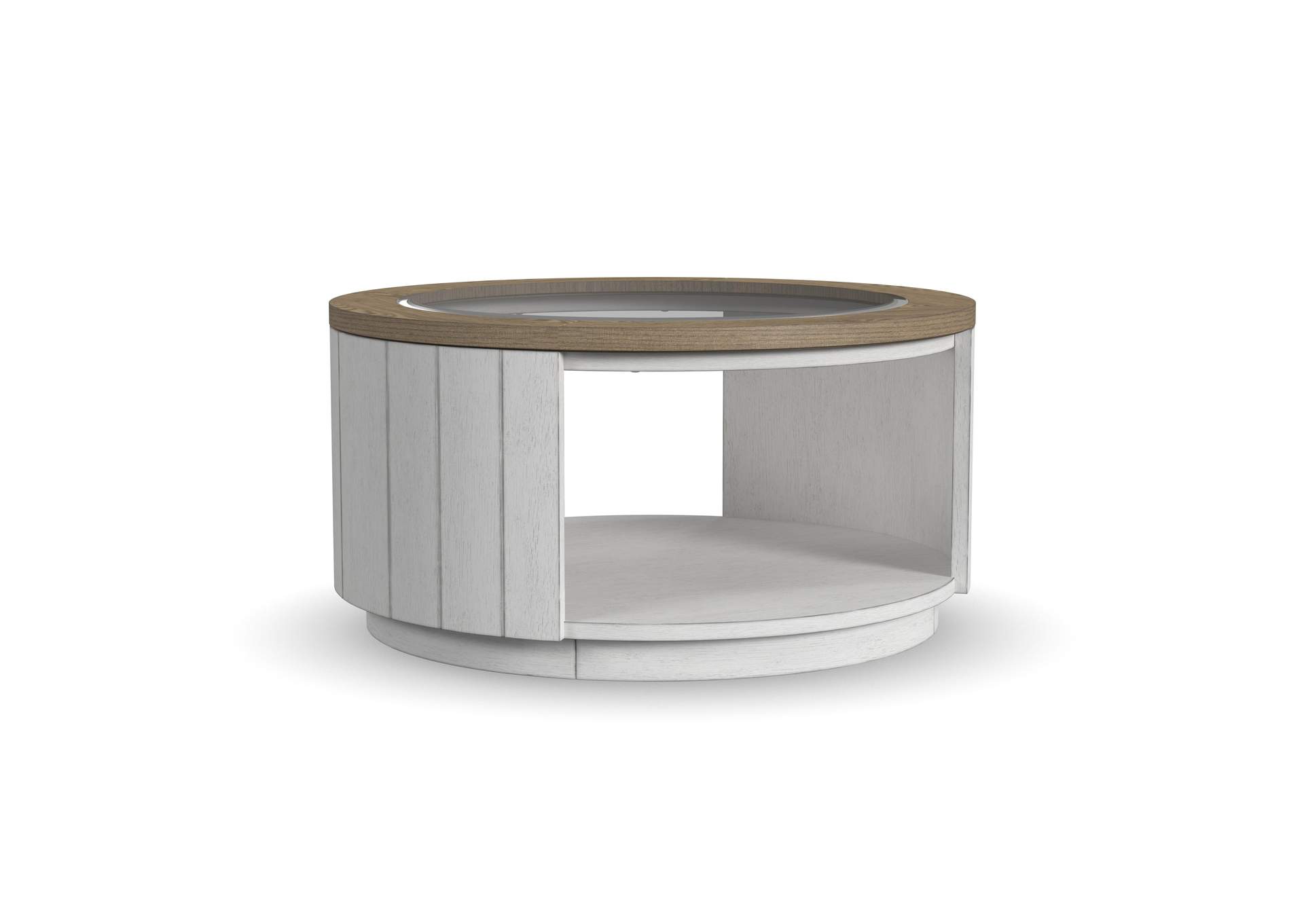 Melody Round Coffee Table with Casters image 1