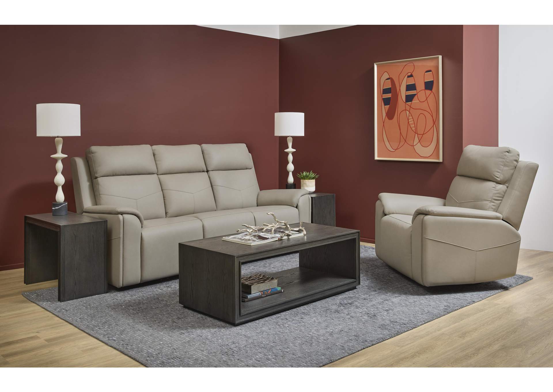 Vernon Power Reclining Sofa with Console, Power Headrest, Lumbar, Heat & Massage image 11
